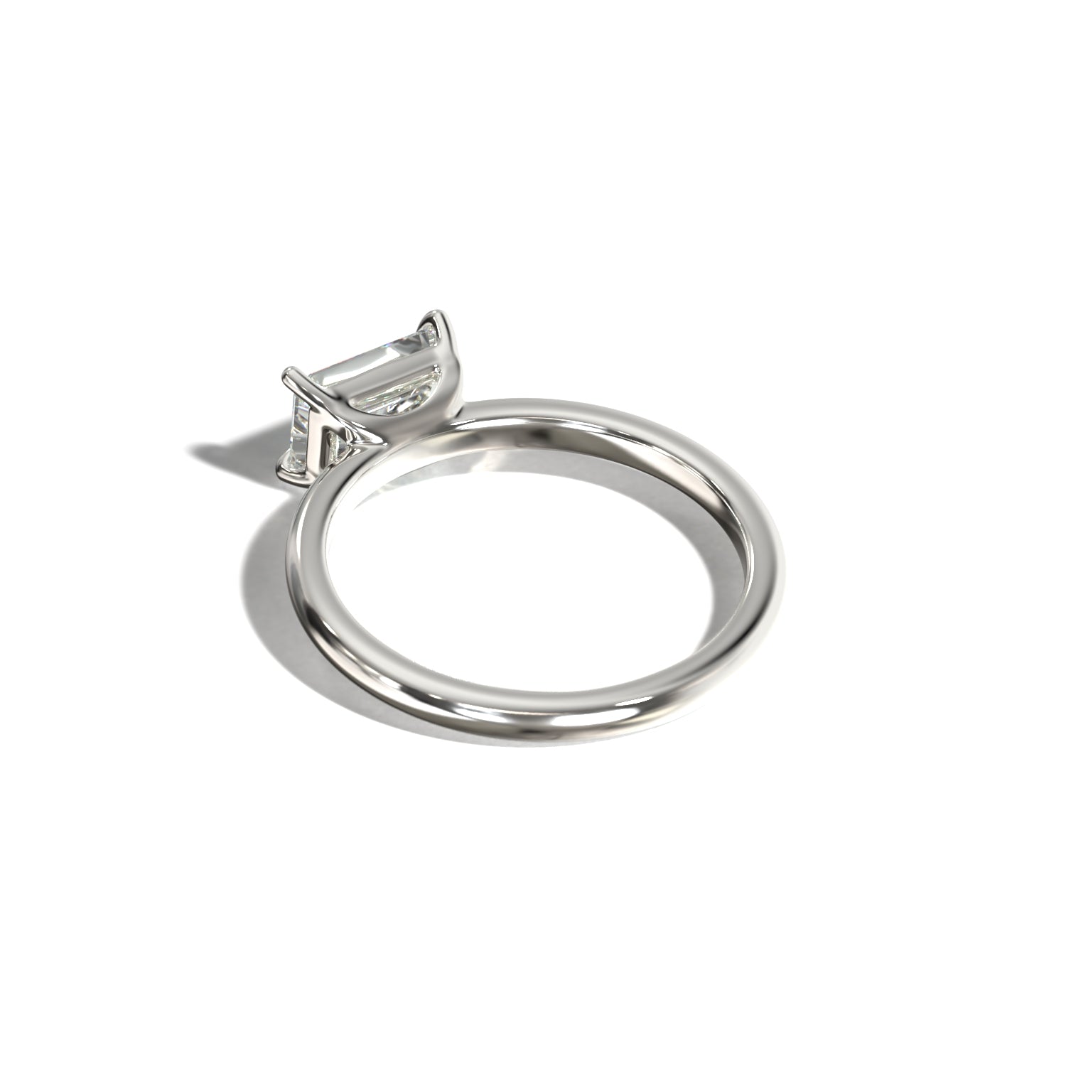 EMERALD EAST WEST SOLITAIRE