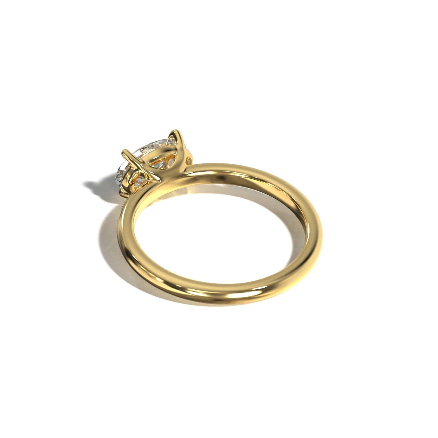 OVAL EAST WEST SOLITAIRE