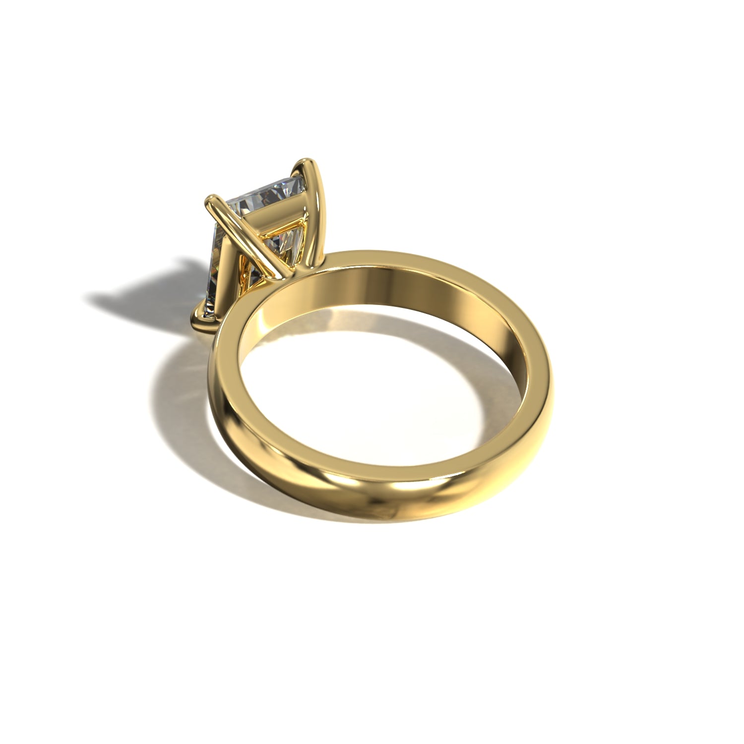 RADIANT CIGAR BAND SOLITAIRE