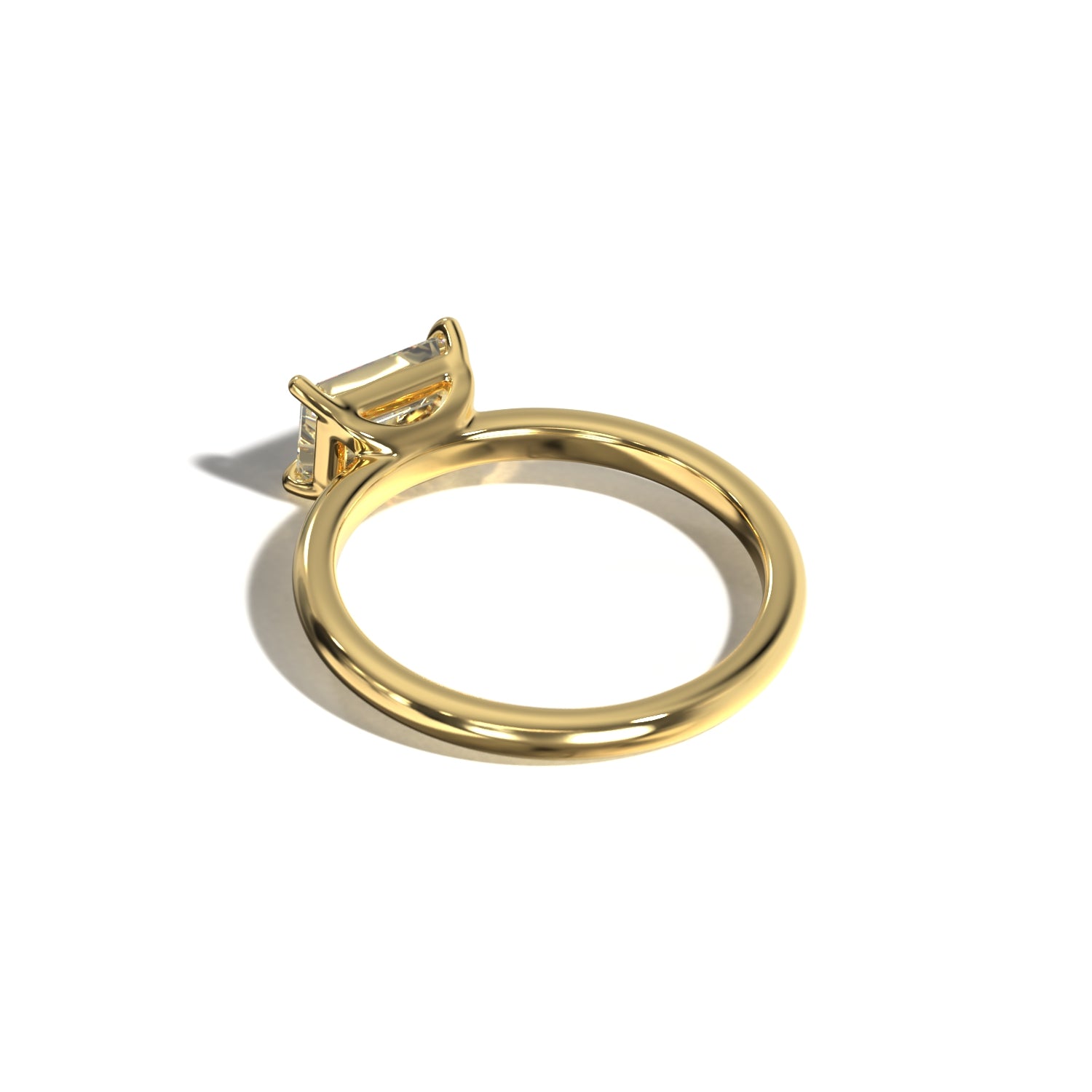 EMERALD EAST WEST SOLITAIRE