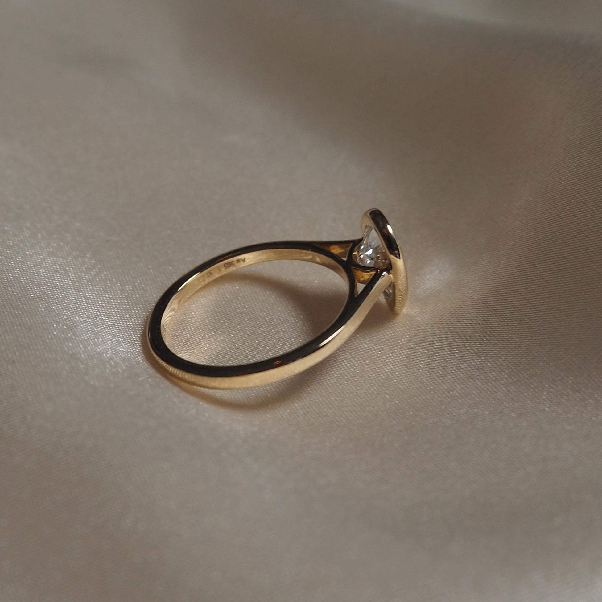 PEAR BEZEL SOLITAIRE 1.31 CARAT