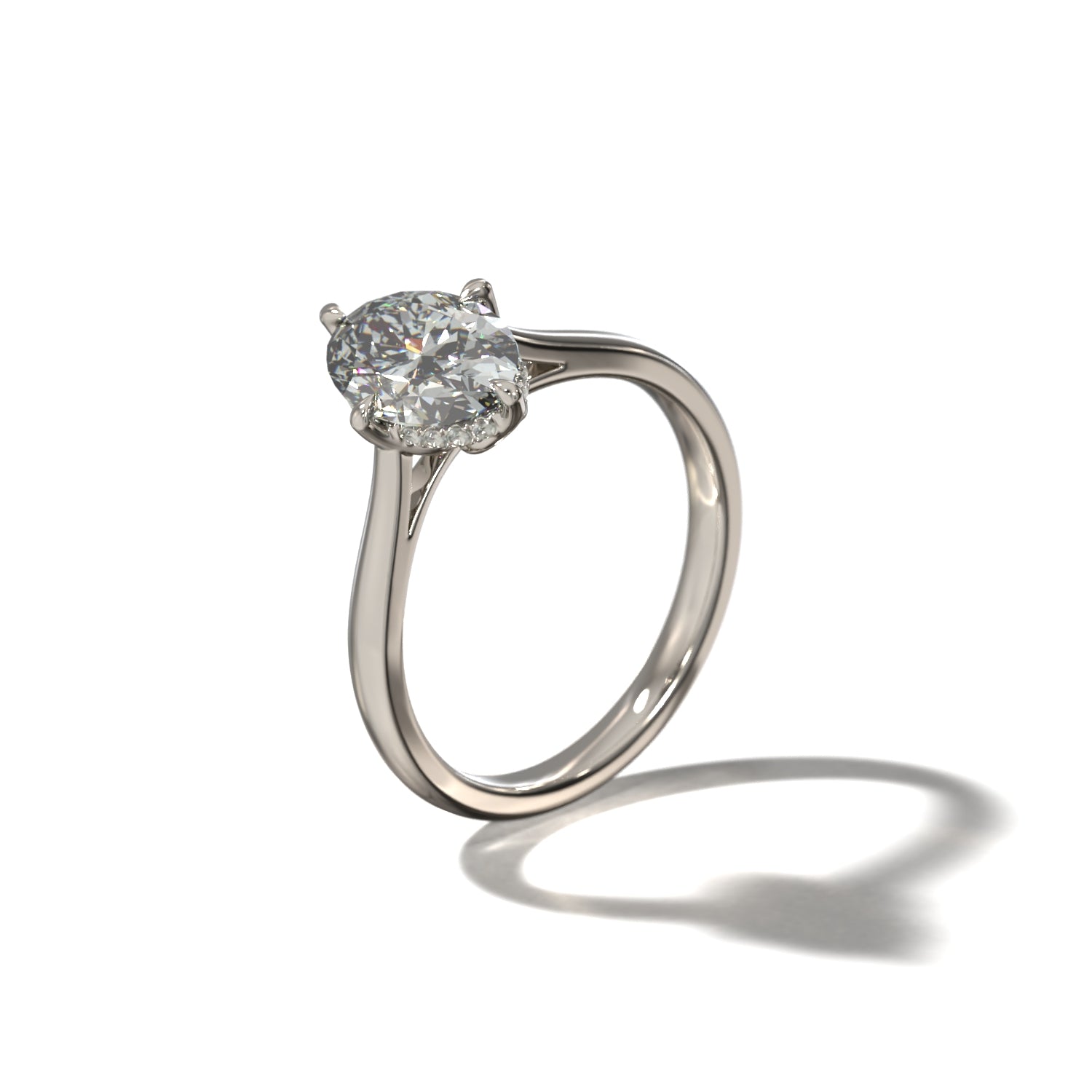 OVAL TULIP CATHEDRAL NORTH SOUTH HIDDEN HALO