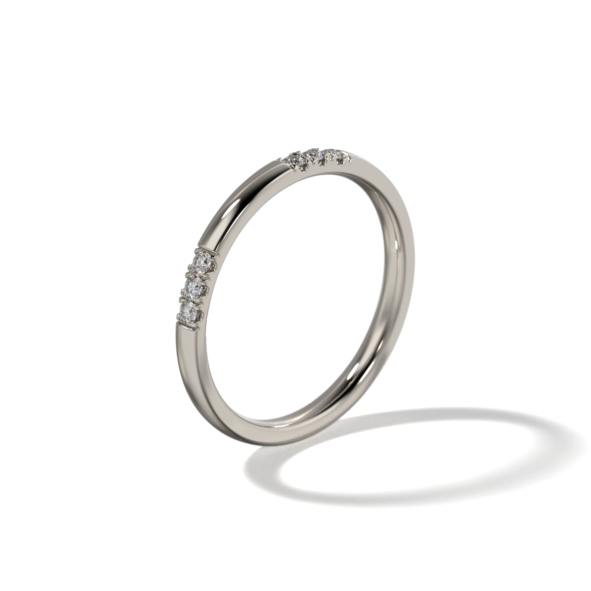 HER CLUSTER SET WEDDING BAND