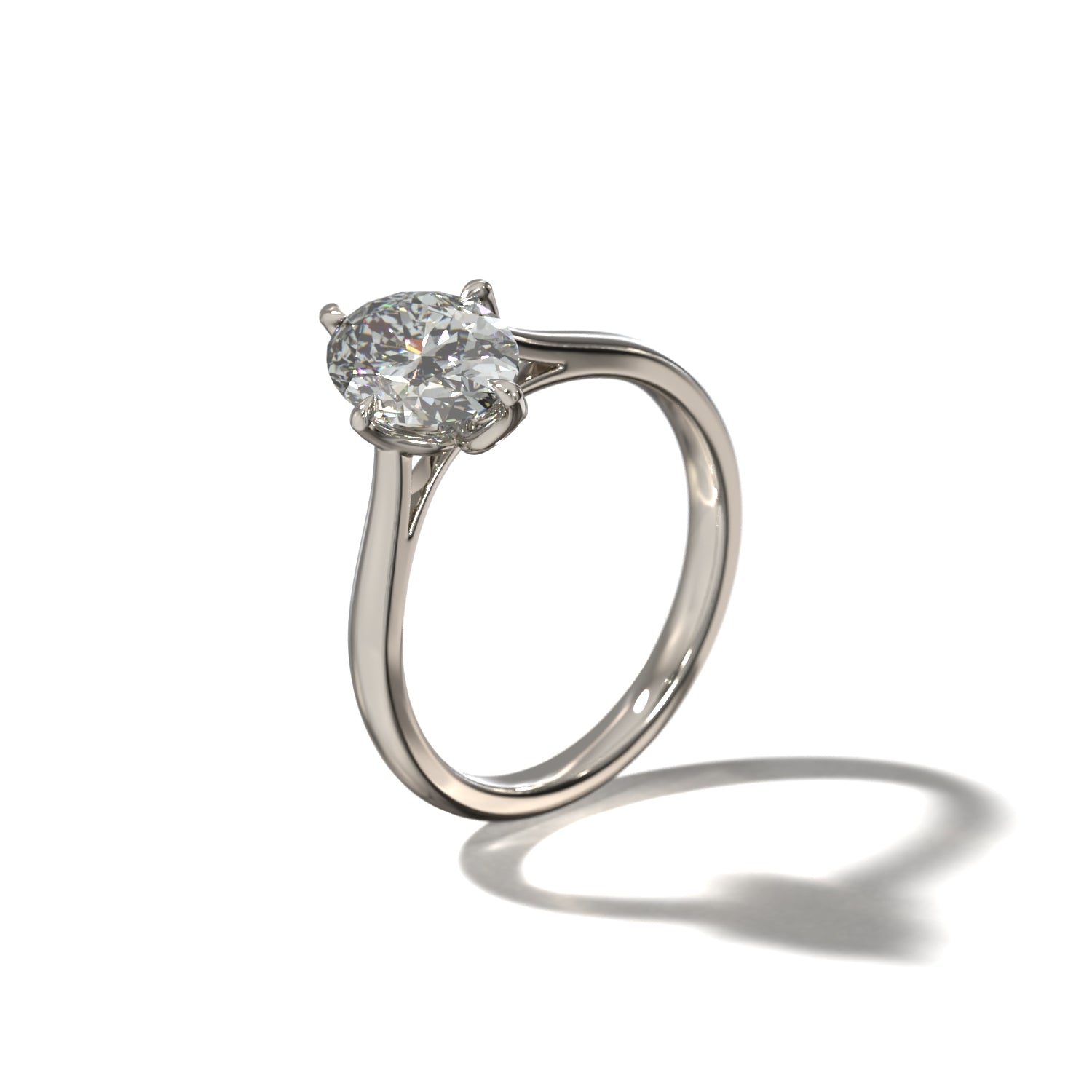 OVAL TULIP CATHEDRAL NORTH SOUTH SOLITAIRE