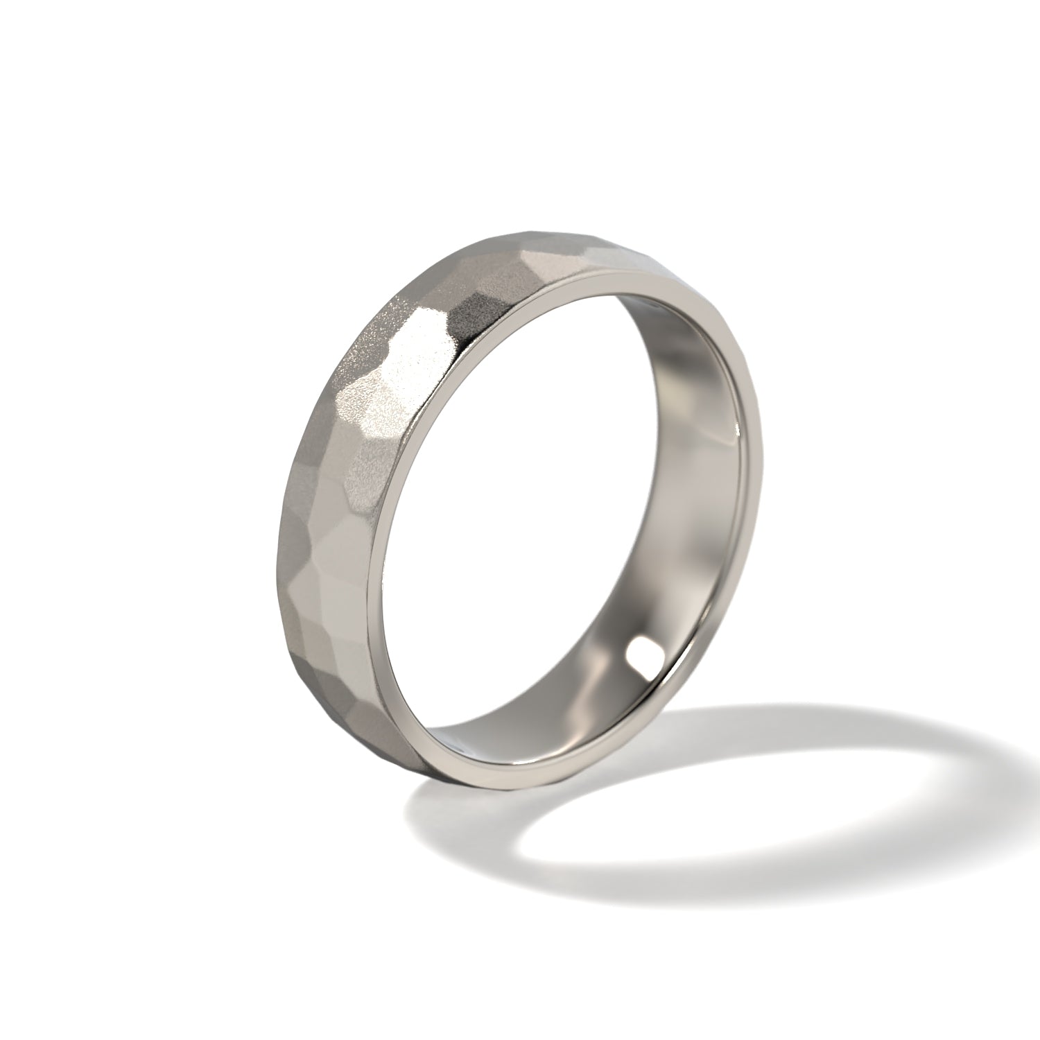 HIS HAMMERED WEDDING BAND