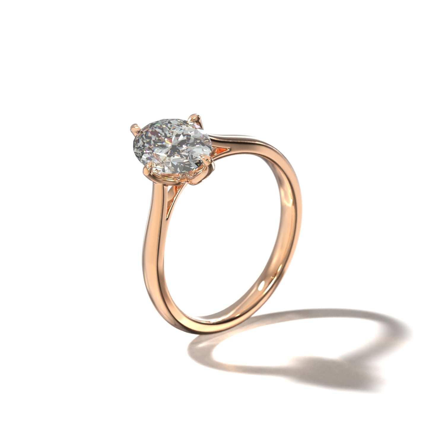 OVAL TULIP CATHEDRAL NORTH SOUTH SOLITAIRE