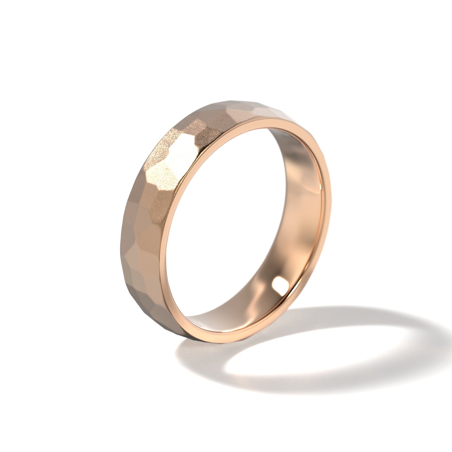 HIS HAMMERED WEDDING BAND