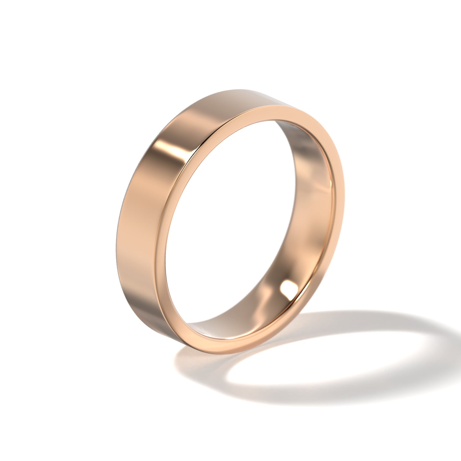 HIS CONTEMPORARY WEDDING BAND - 5MM