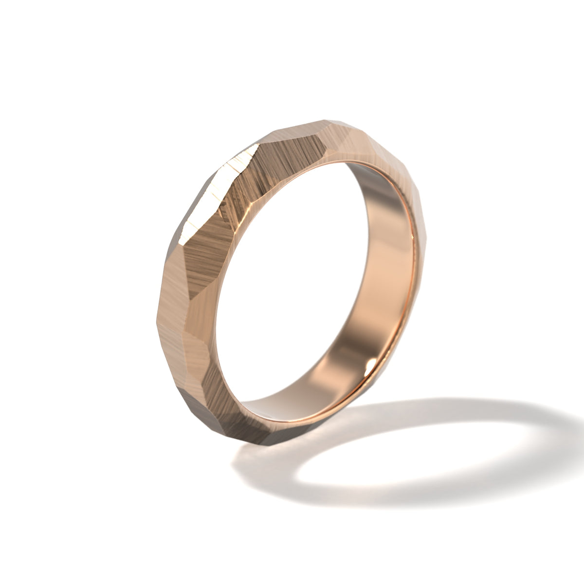 HIS FACETED WEDDING BAND