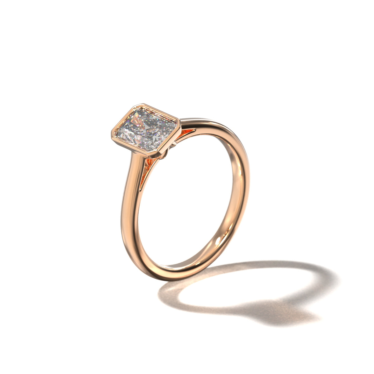 RADIANT TULIP BEZEL SOLITAIRE