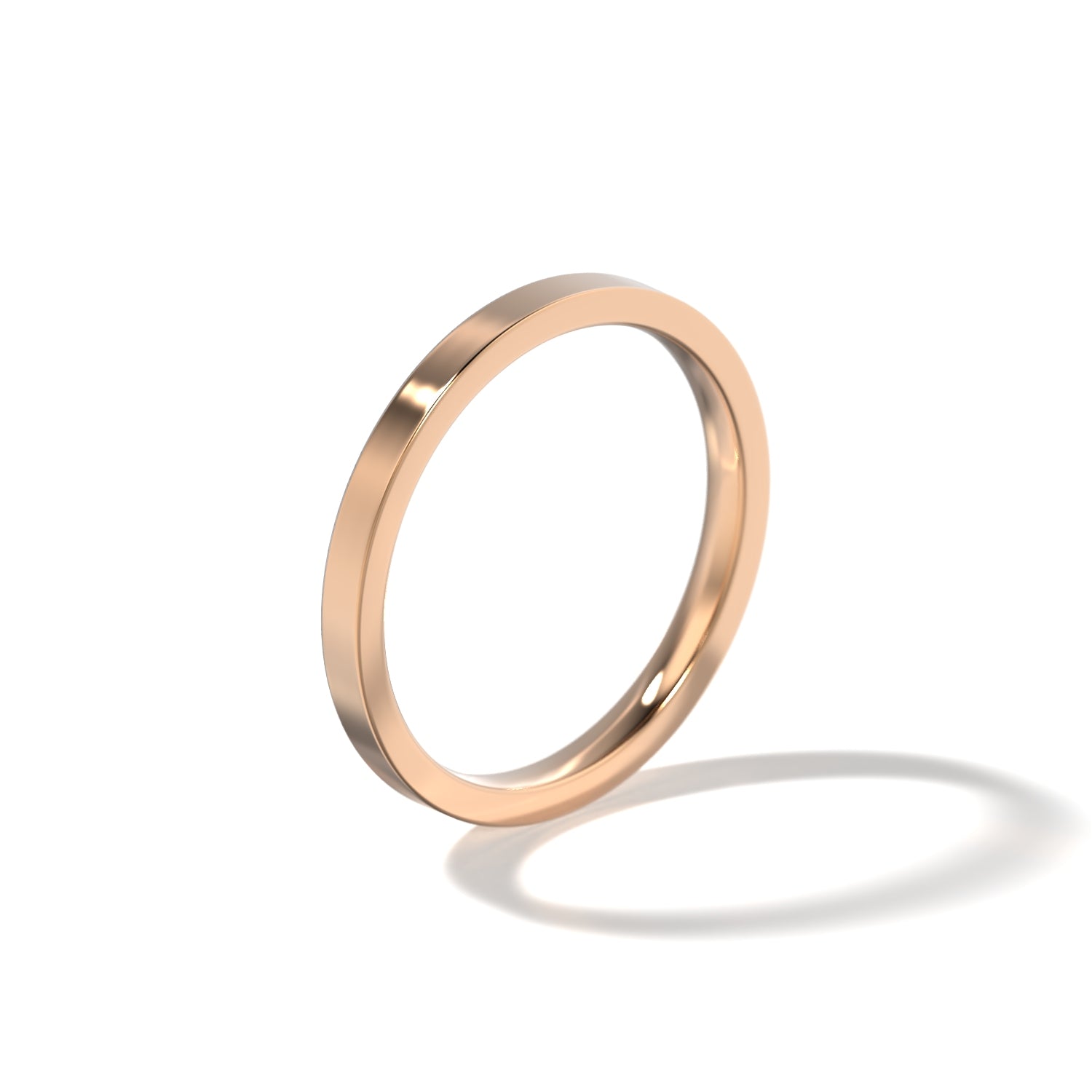 HER CONTEMPORARY WEDDING BAND - 2MM