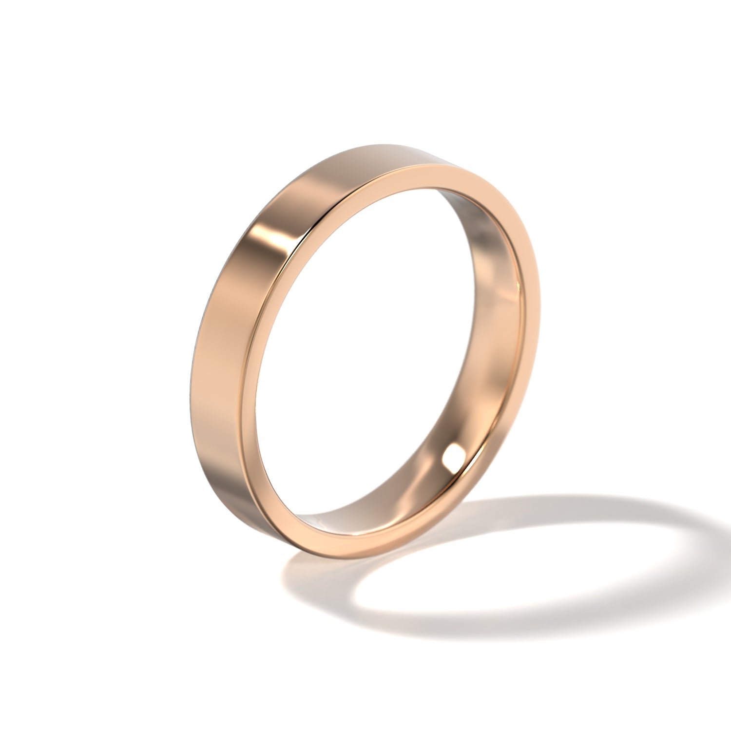 HIS CONTEMPORARY WEDDING BAND - 4MM