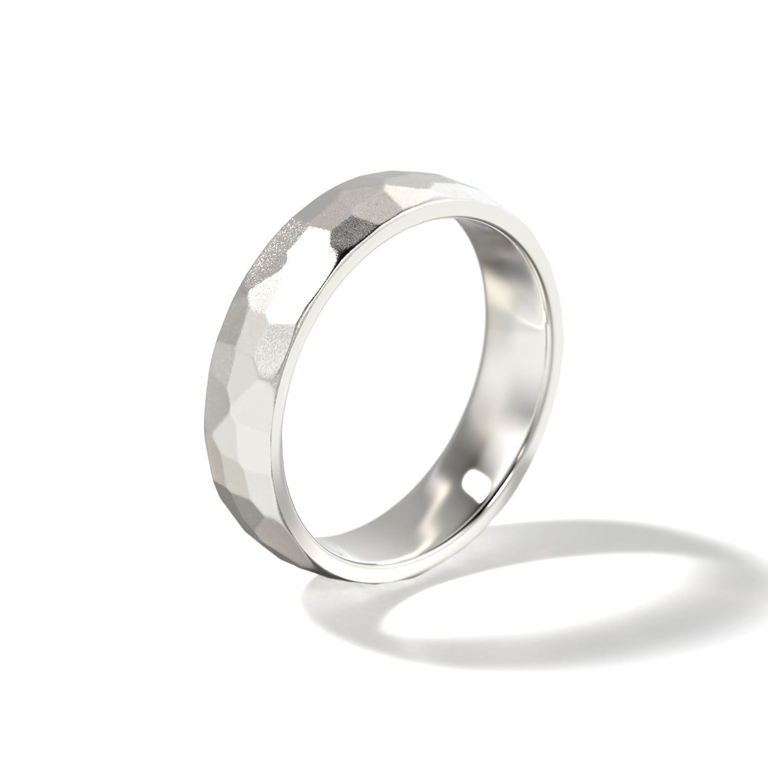 HIS HAMMERED WEDDING BAND