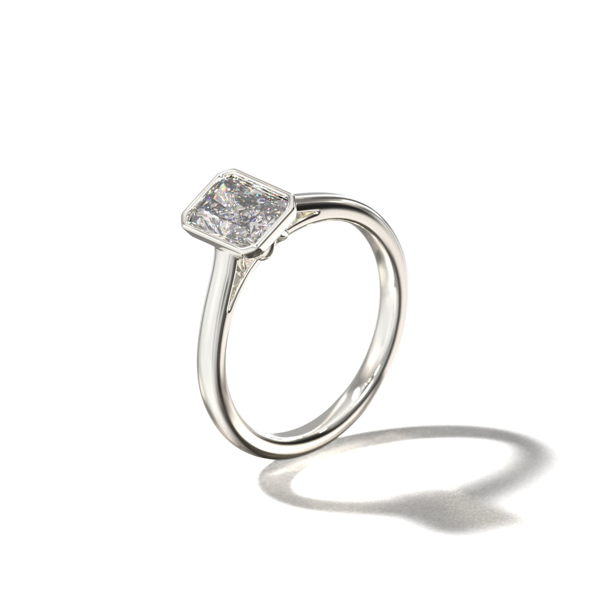 RADIANT TULIP BEZEL SOLITAIRE