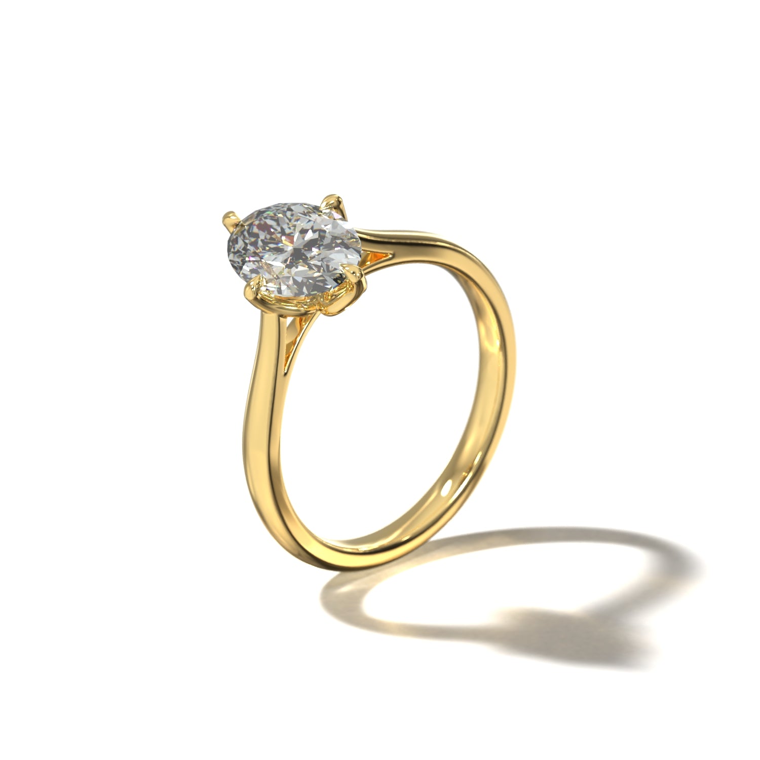 OVAL TULIP CATHEDRAL NORTH SOUTH SOLITAIRE