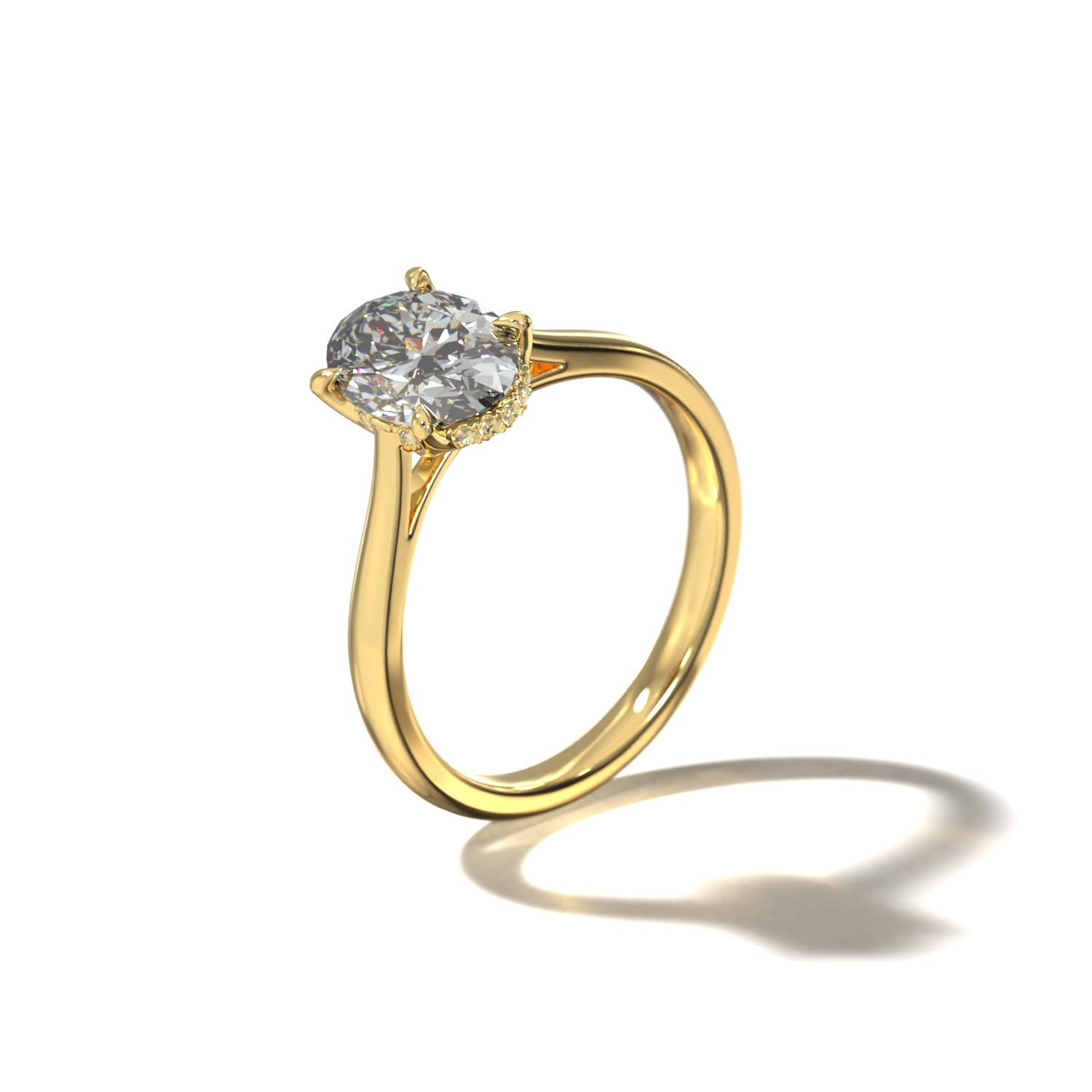 OVAL TULIP CATHEDRAL HIDDEN HALO