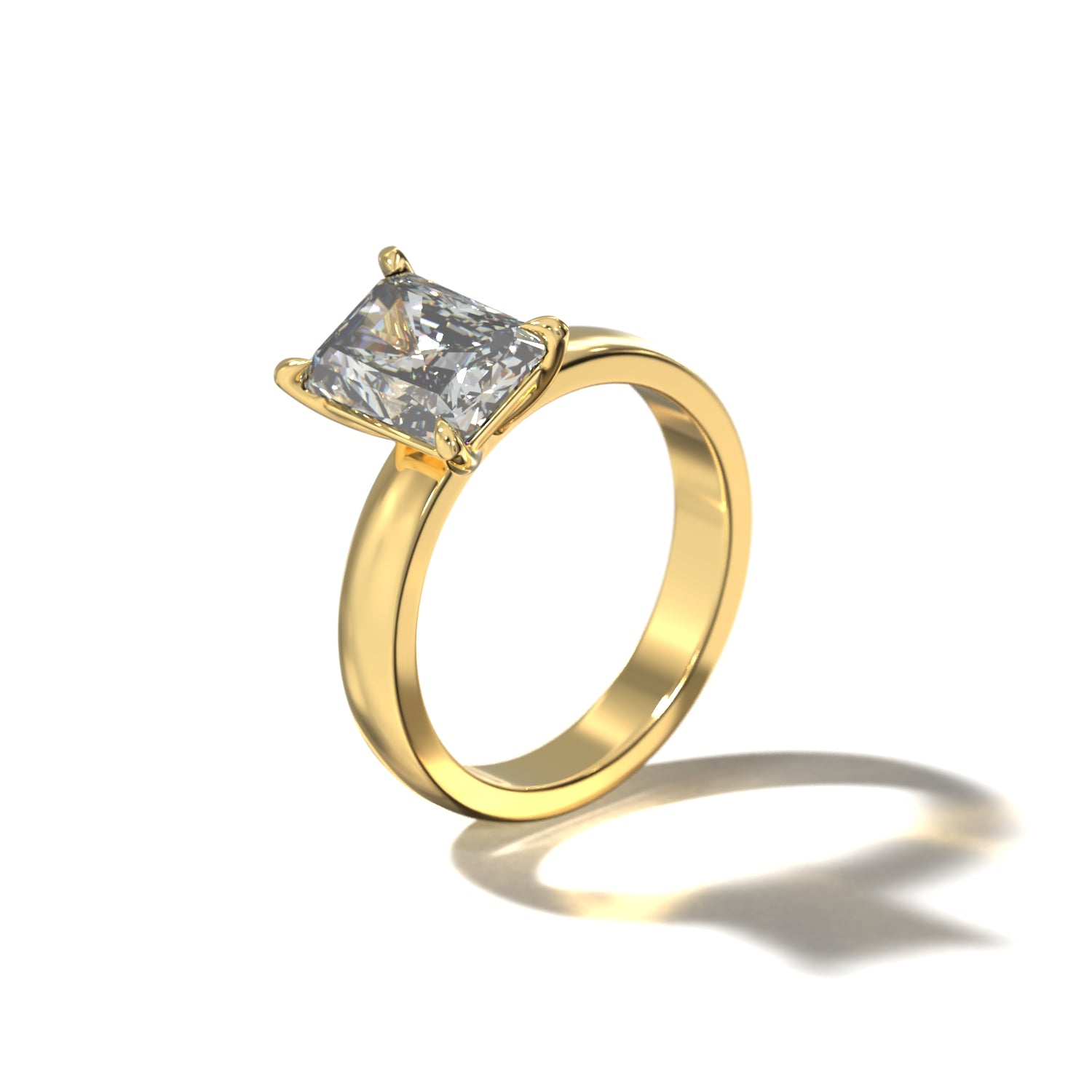 RADIANT CIGAR BAND SOLITAIRE