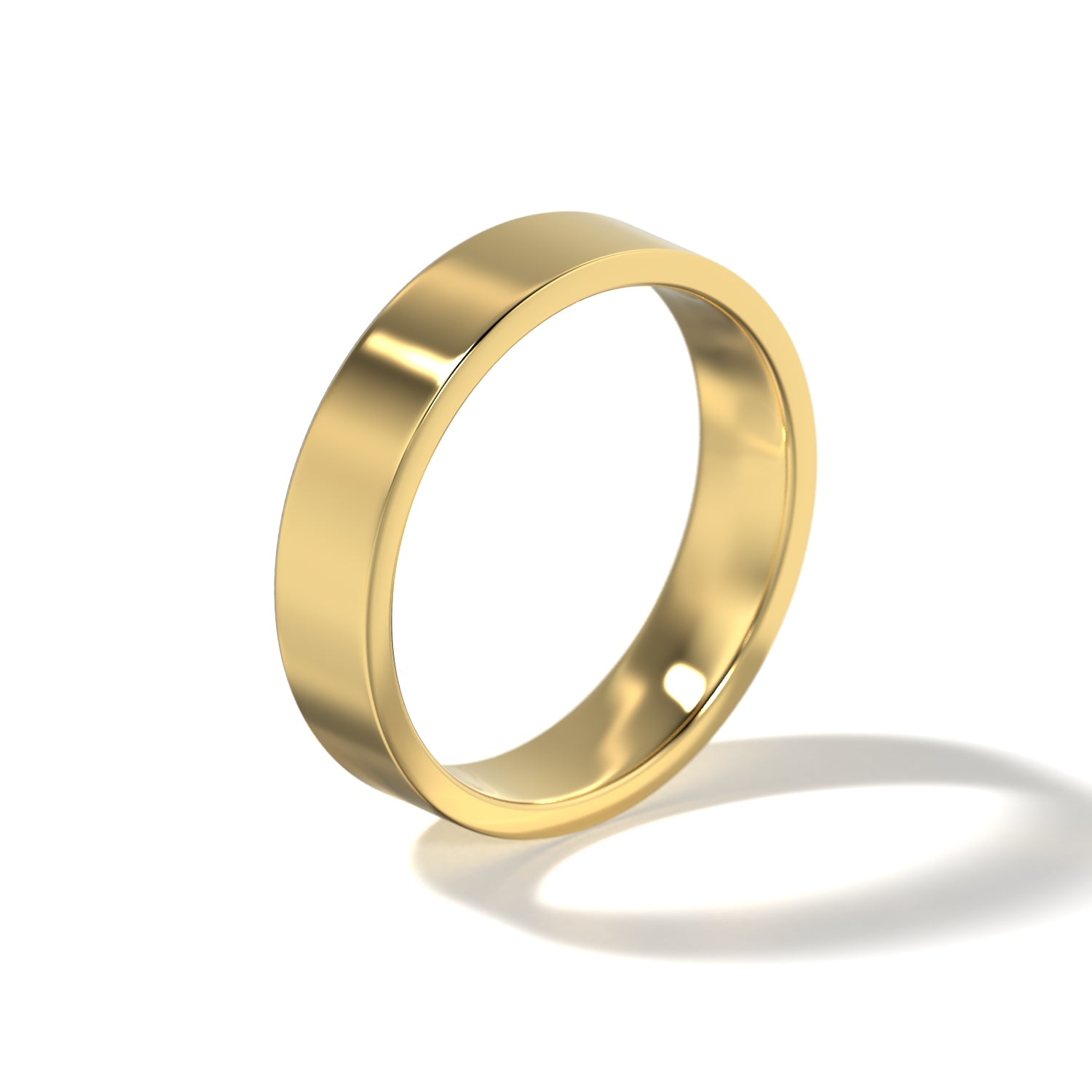 HIS CONTEMPORARY WEDDING BAND - 5MM