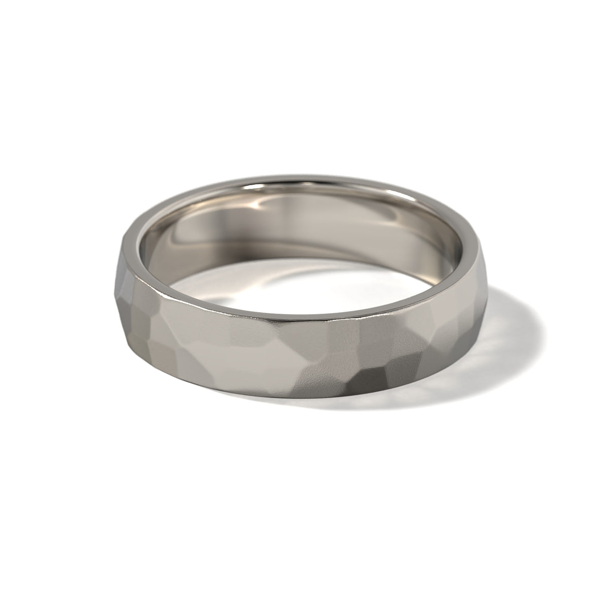 HIS HAMMERED WEDDING BAND