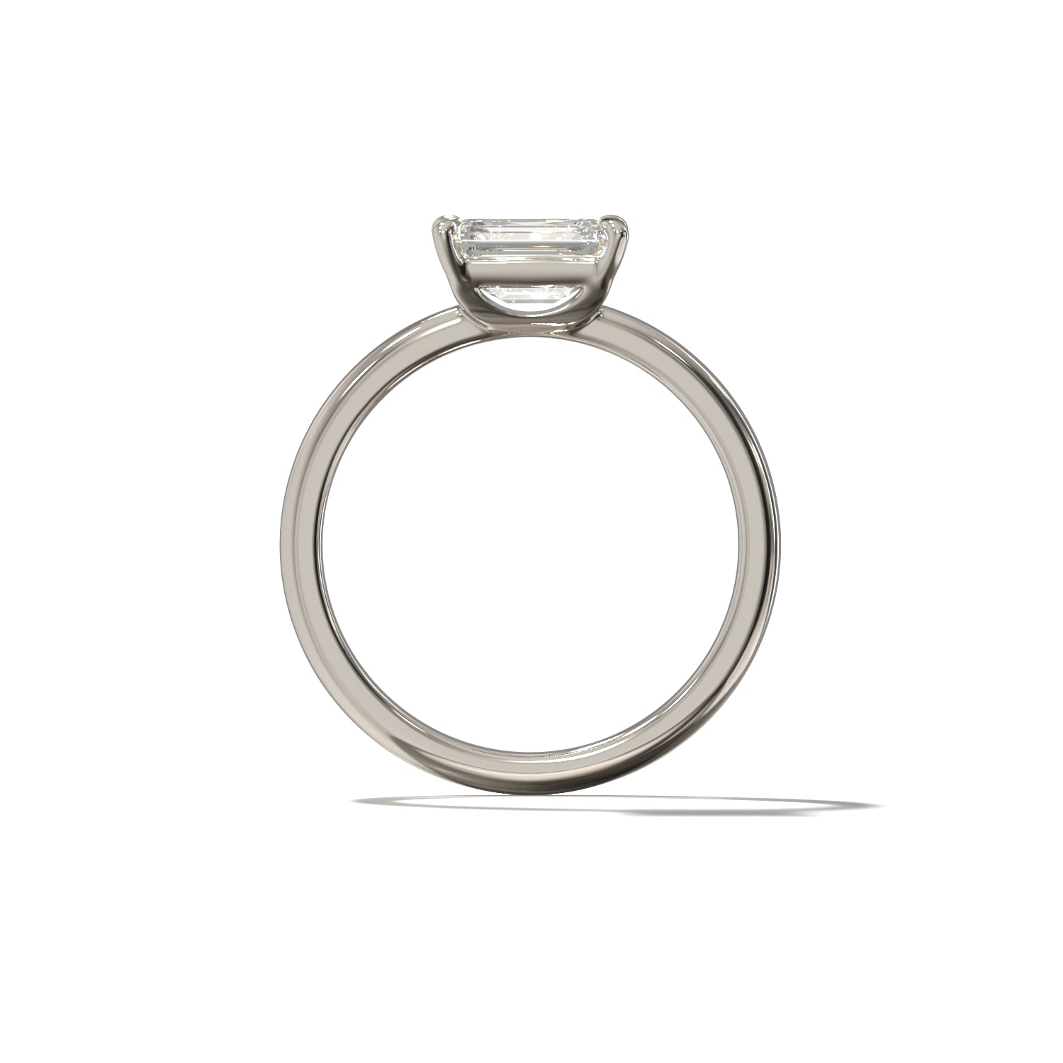EMERALD EAST WEST SOLITAIRE