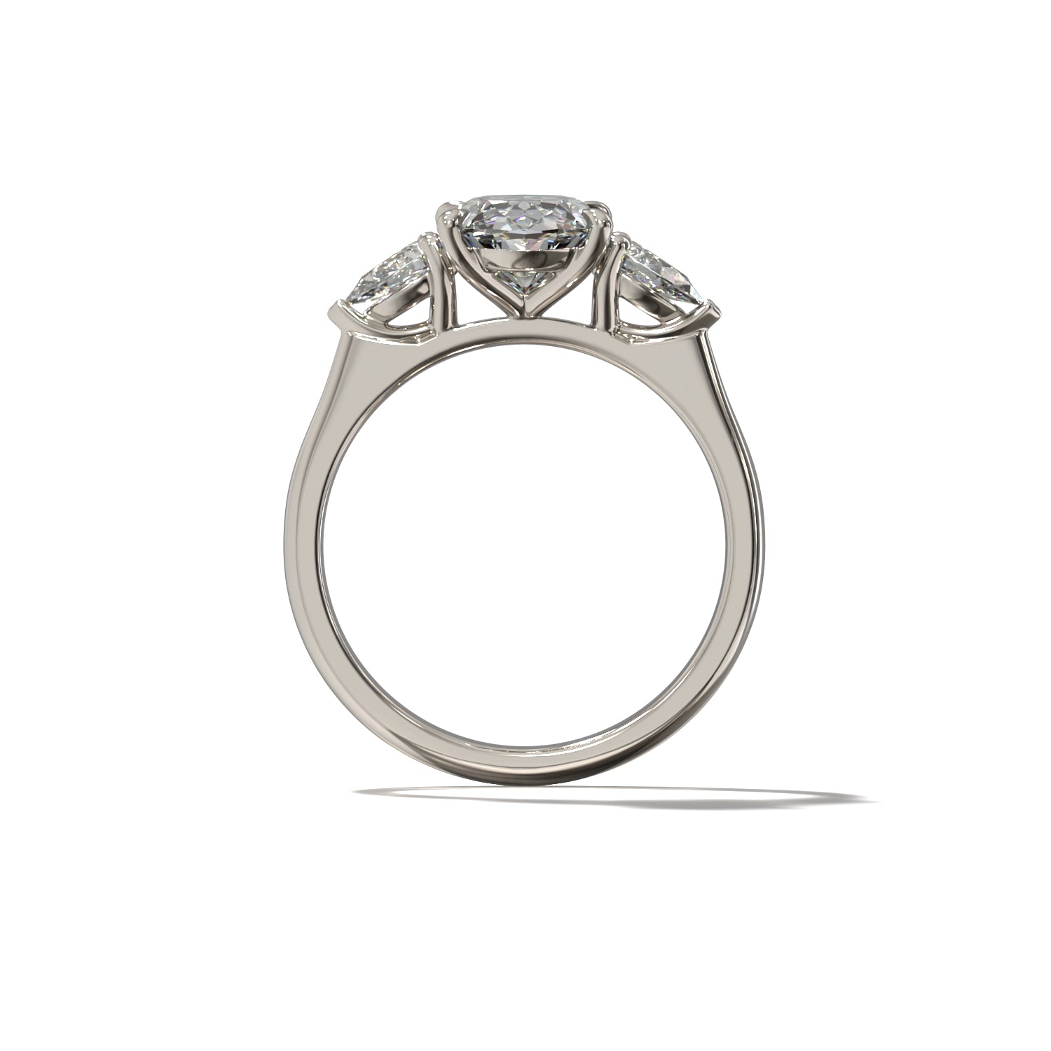 THREE STONE OVAL & PEARS