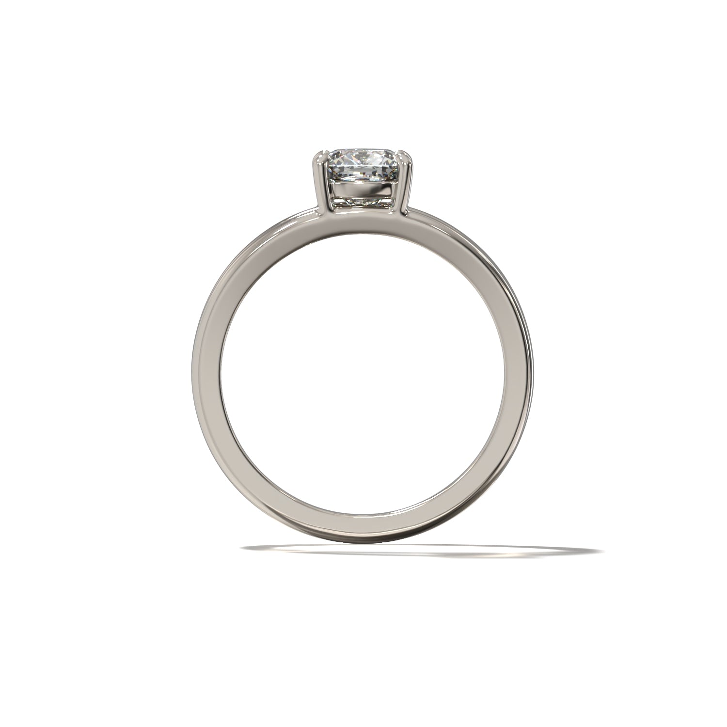 SPLIT SHANK CUSHION SOLITAIRE