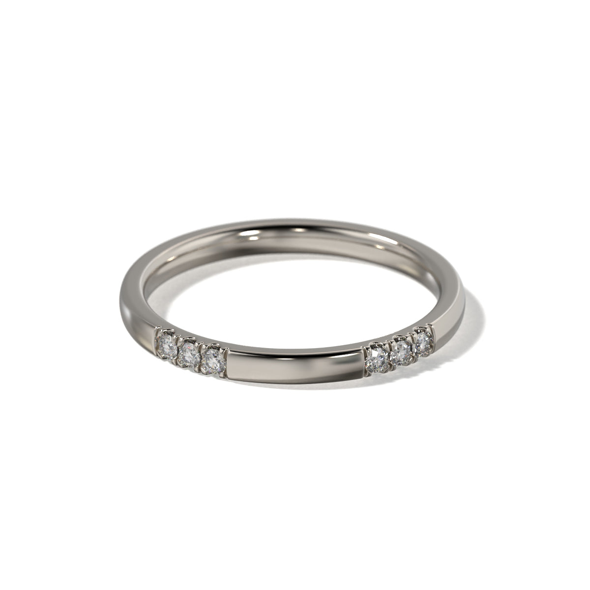 HER CLUSTER SET WEDDING BAND