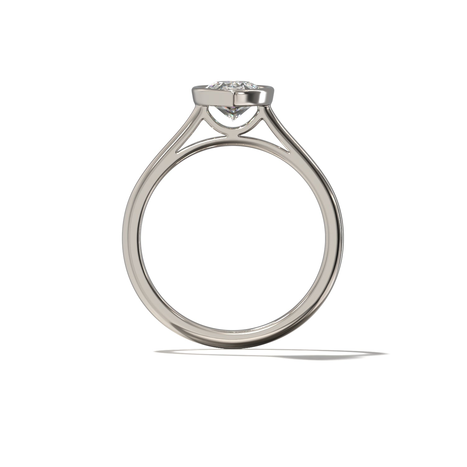 PEAR BEZEL SOLITAIRE