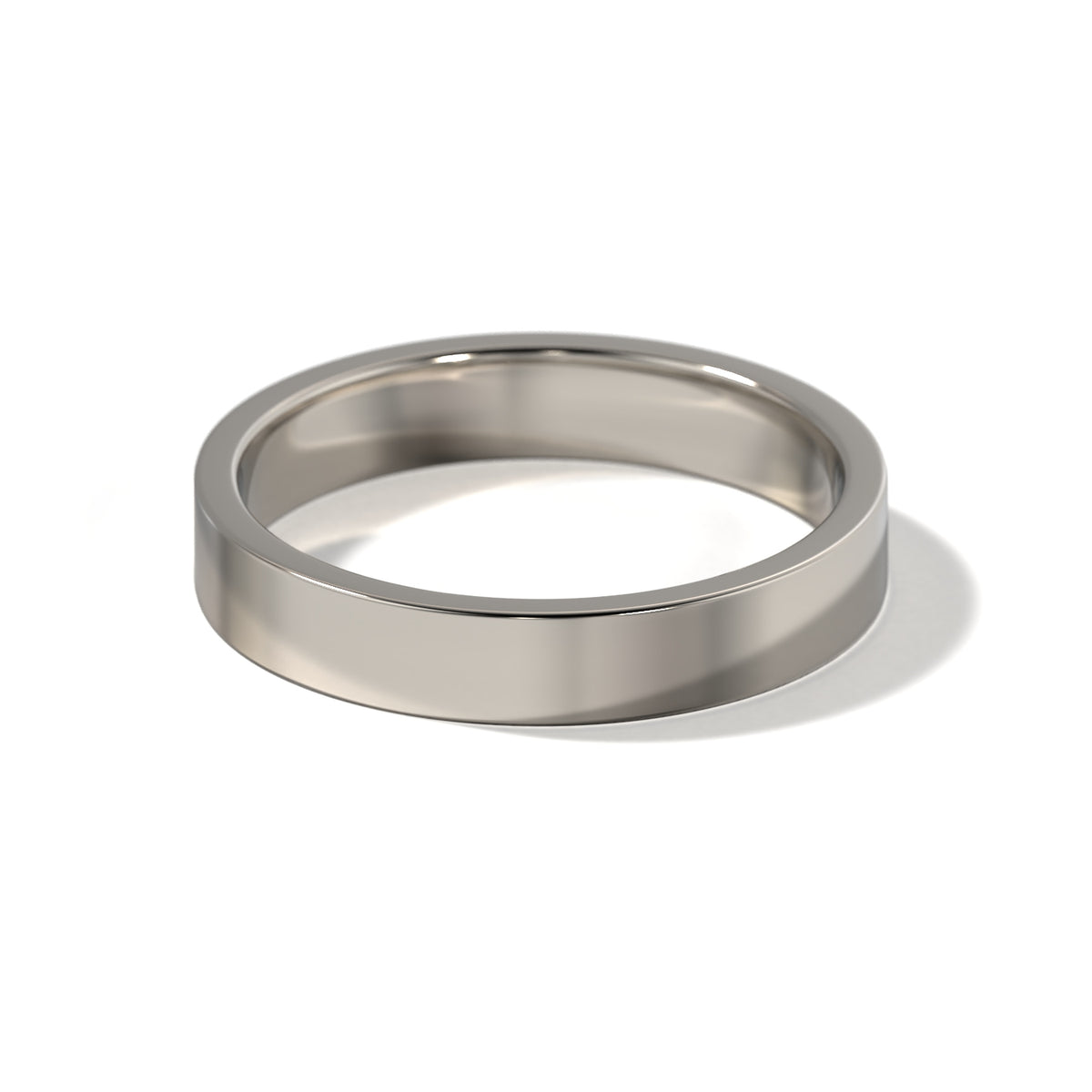 HIS CONTEMPORARY WEDDING BAND - 4MM
