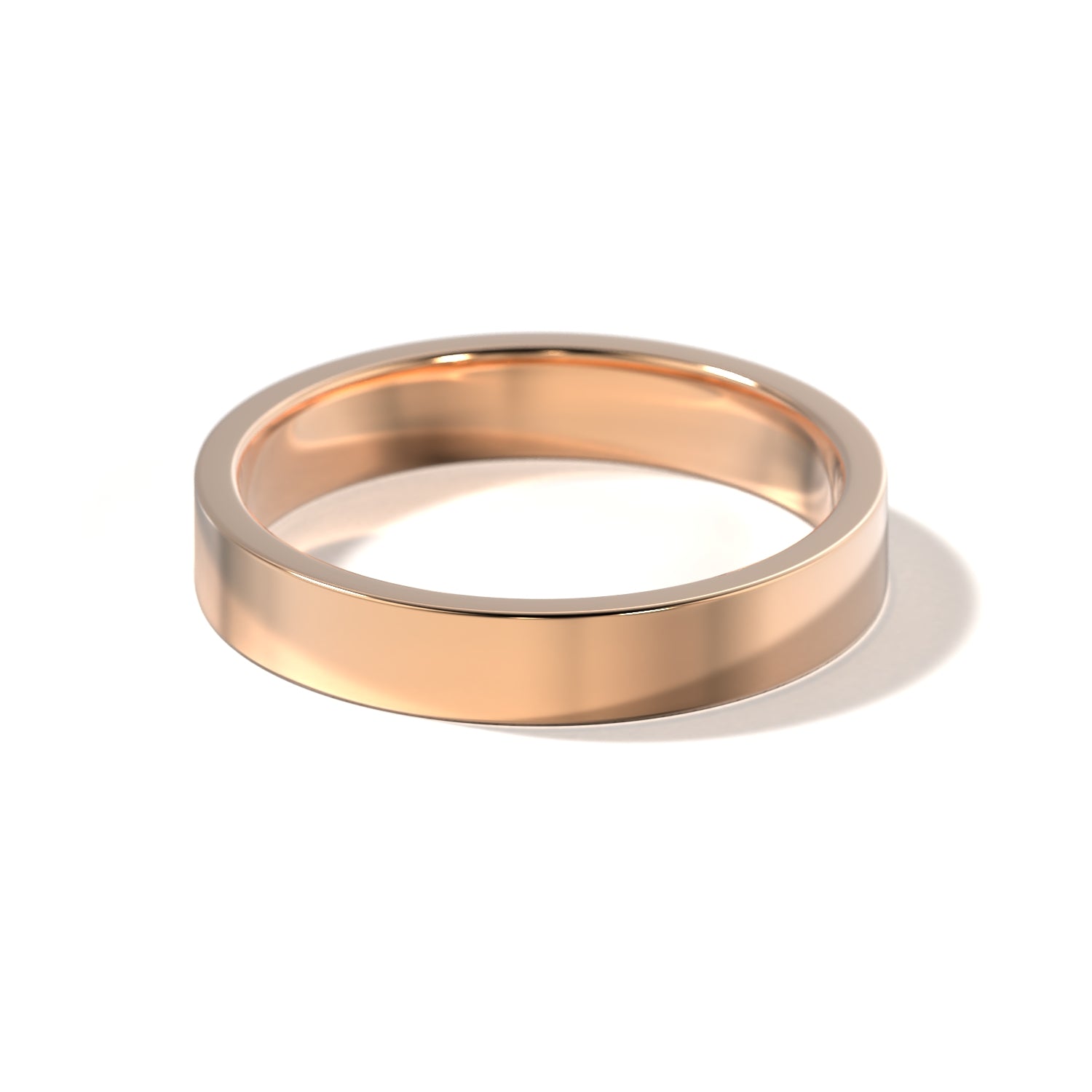 HIS CONTEMPORARY WEDDING BAND - 4MM