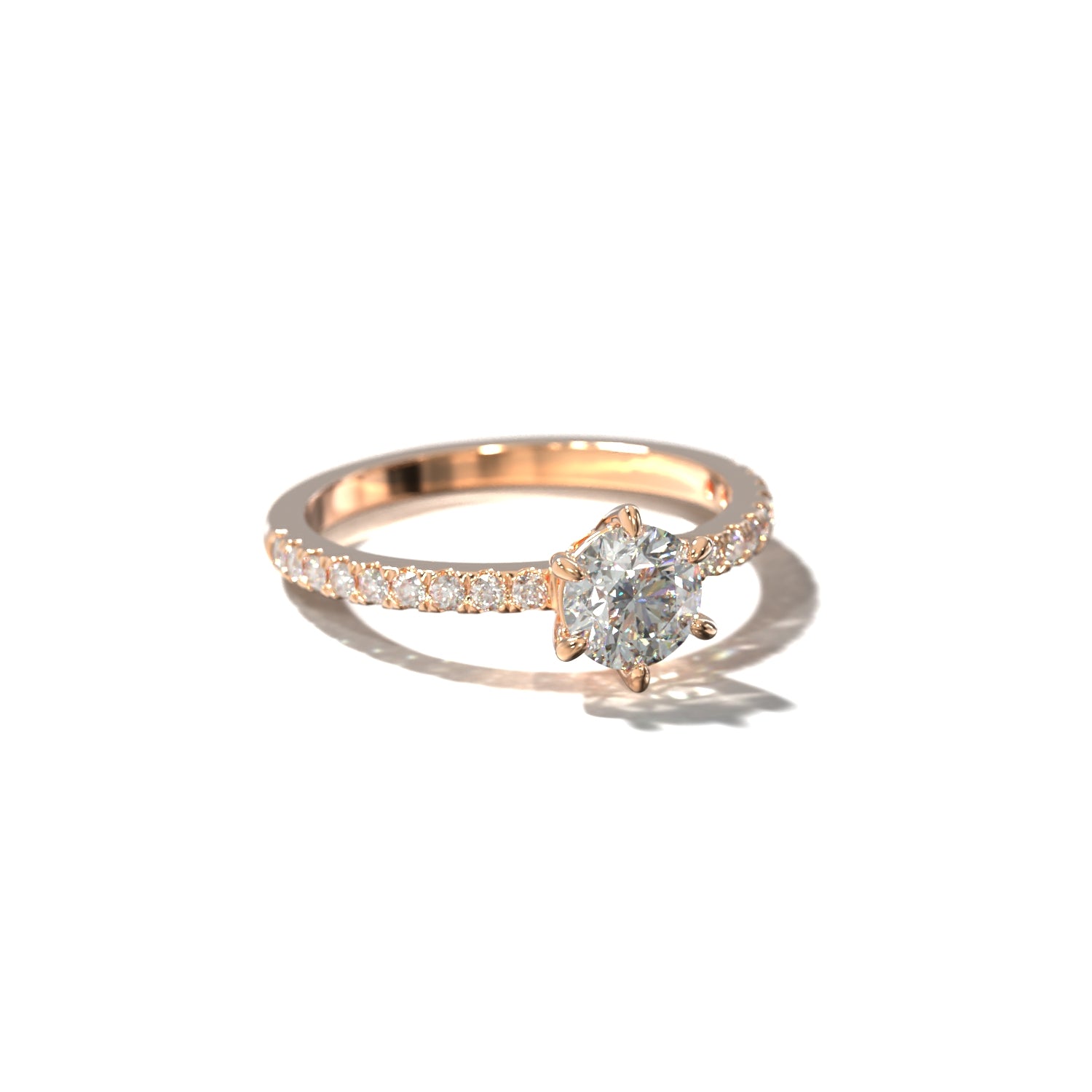The Timeless Pavé | Forlovelsesring med lab grown diamanter | Skarv