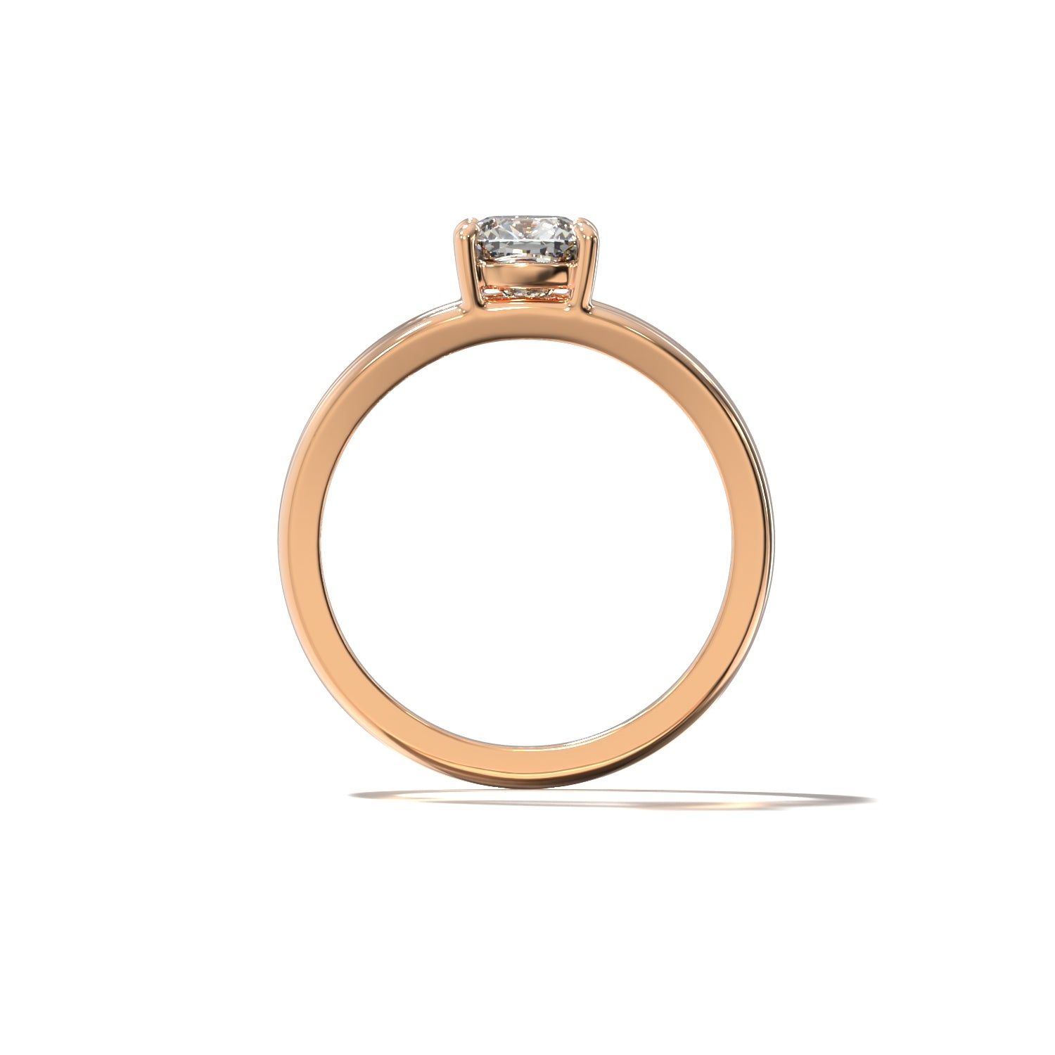 SPLIT SHANK CUSHION SOLITAIRE