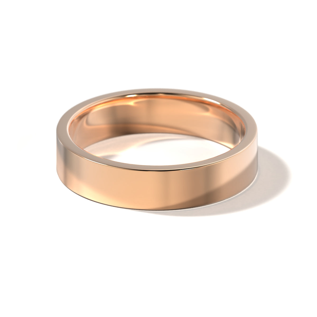 HIS CONTEMPORARY WEDDING BAND - 5MM