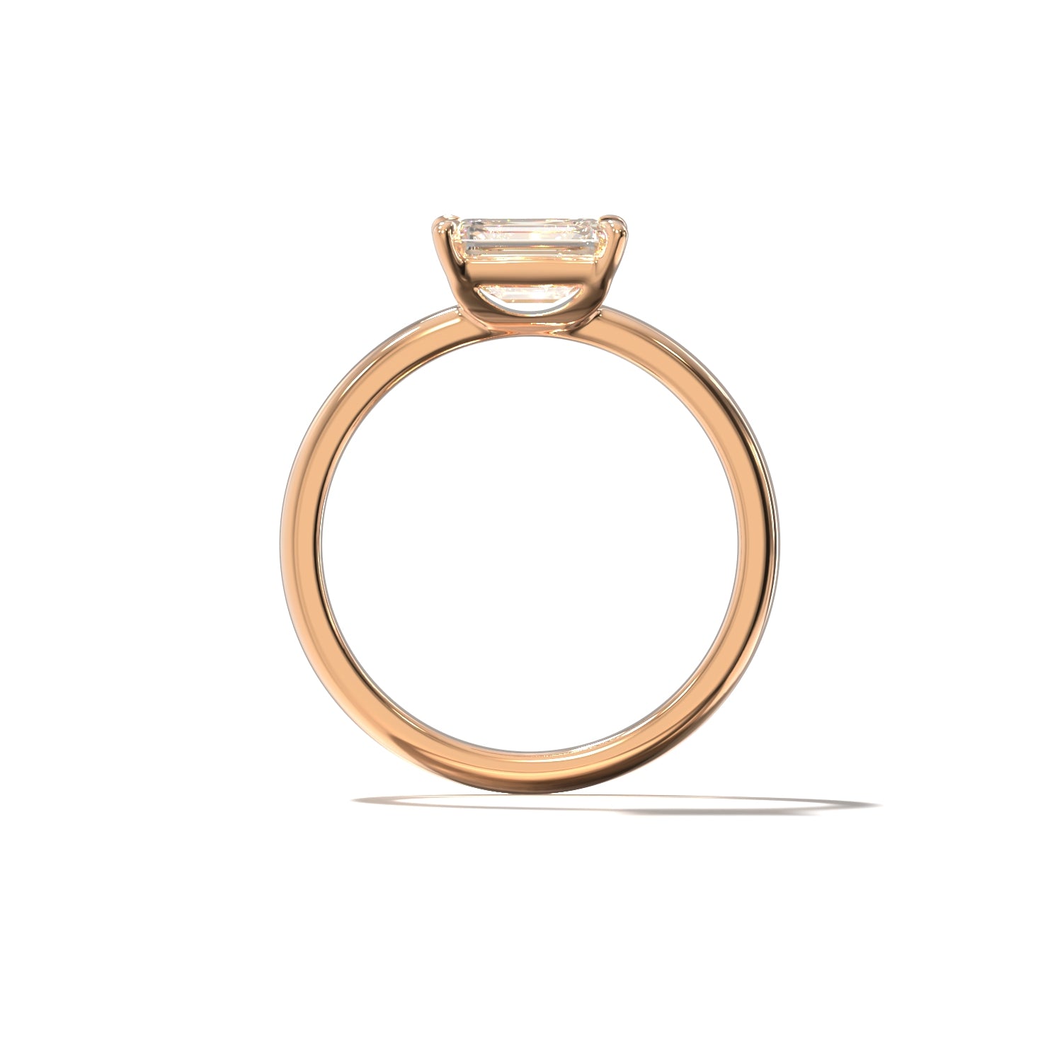 EMERALD EAST WEST SOLITAIRE