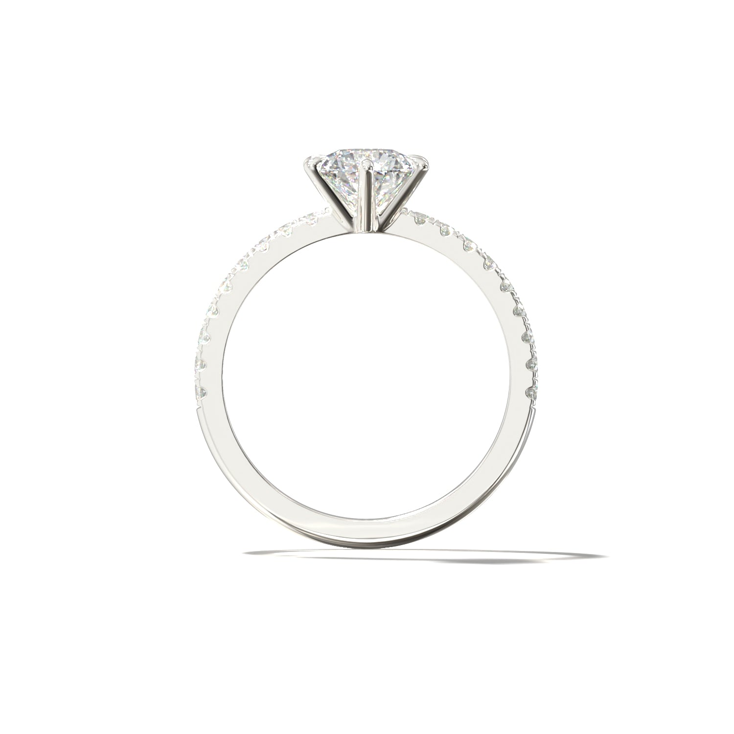 The Simple Pavé | Forlovelsesring med lab grown diamanter | Skarv