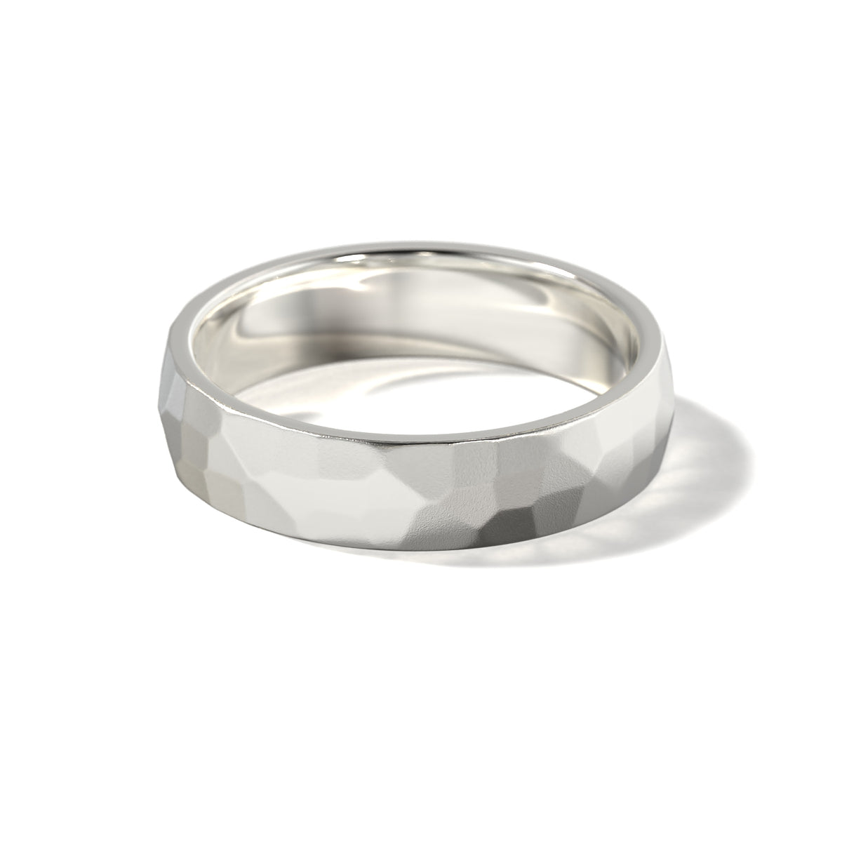 HIS HAMMERED WEDDING BAND