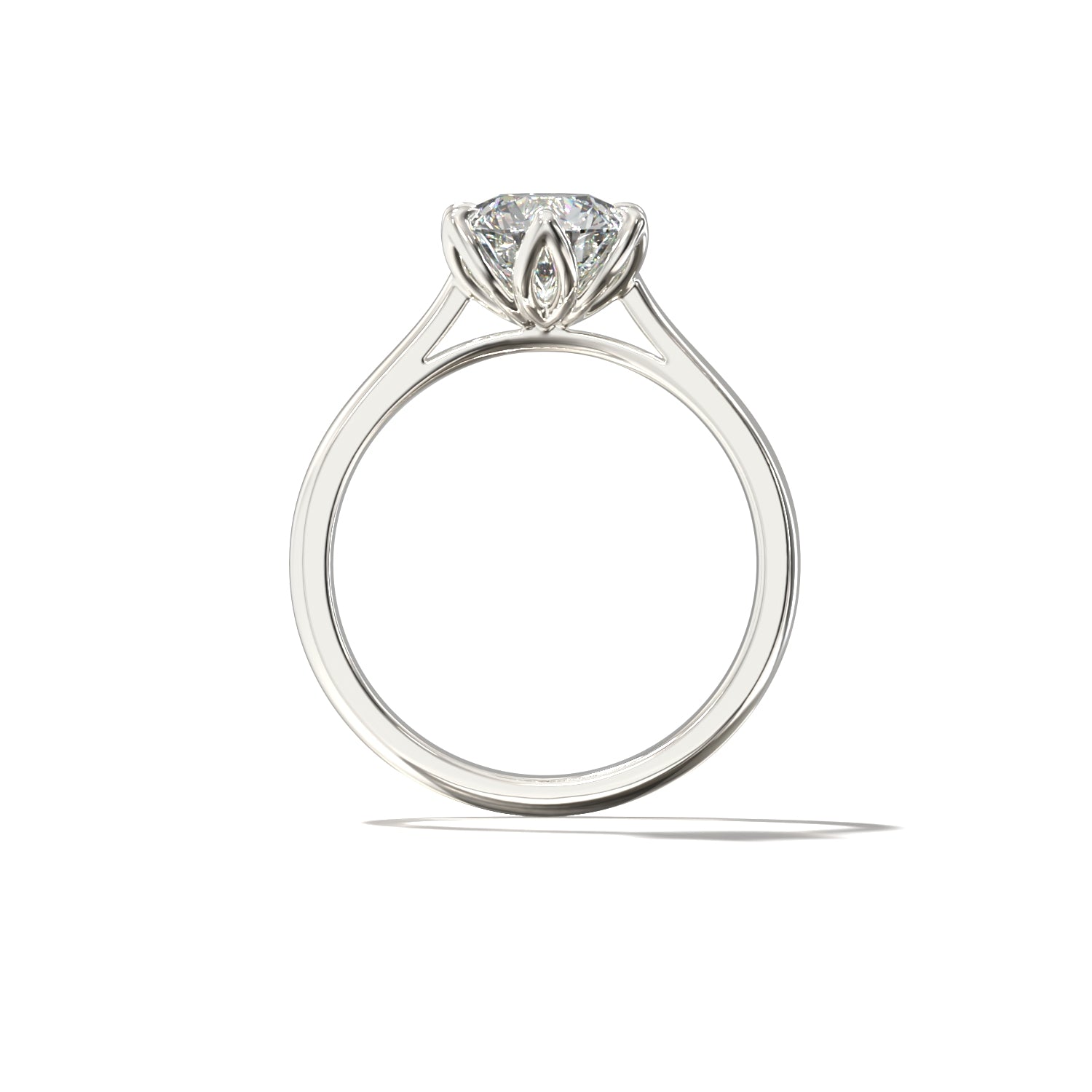 ROUND TULIP CATHEDRAL SOLITAIRE