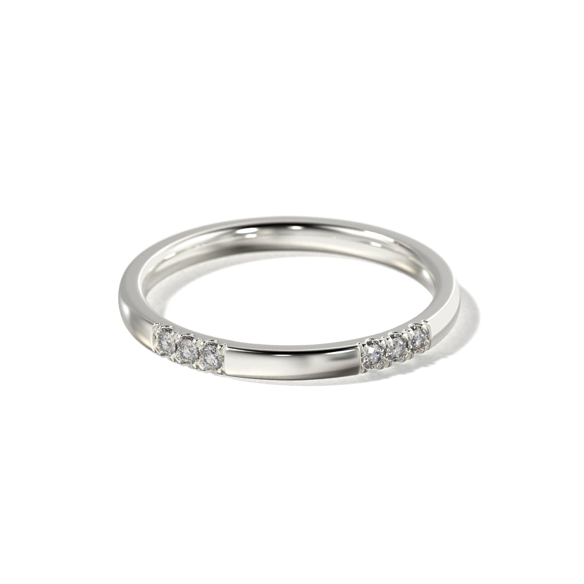 HER CLUSTER SET WEDDING BAND