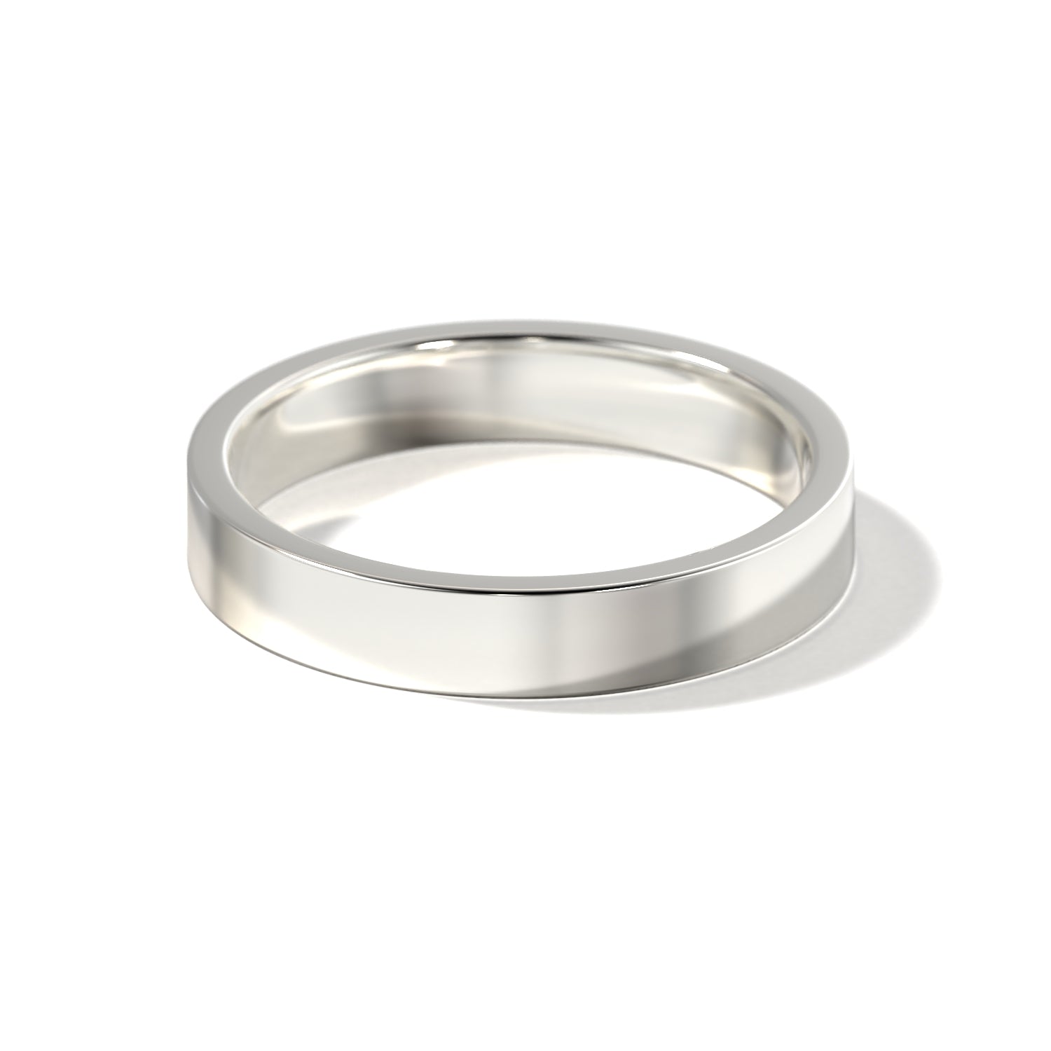 HIS CONTEMPORARY WEDDING BAND - 4MM