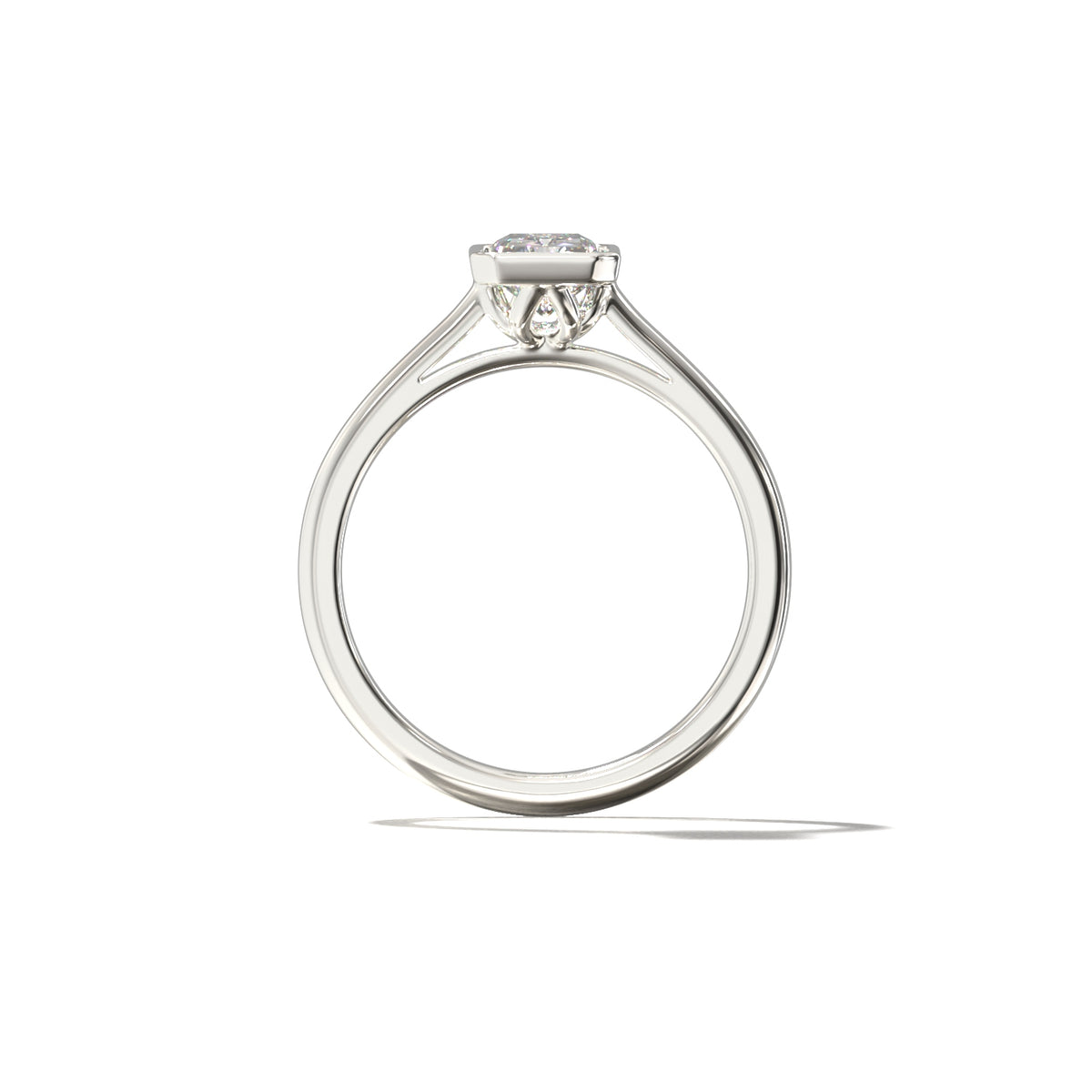 RADIANT TULIP BEZEL SOLITAIRE