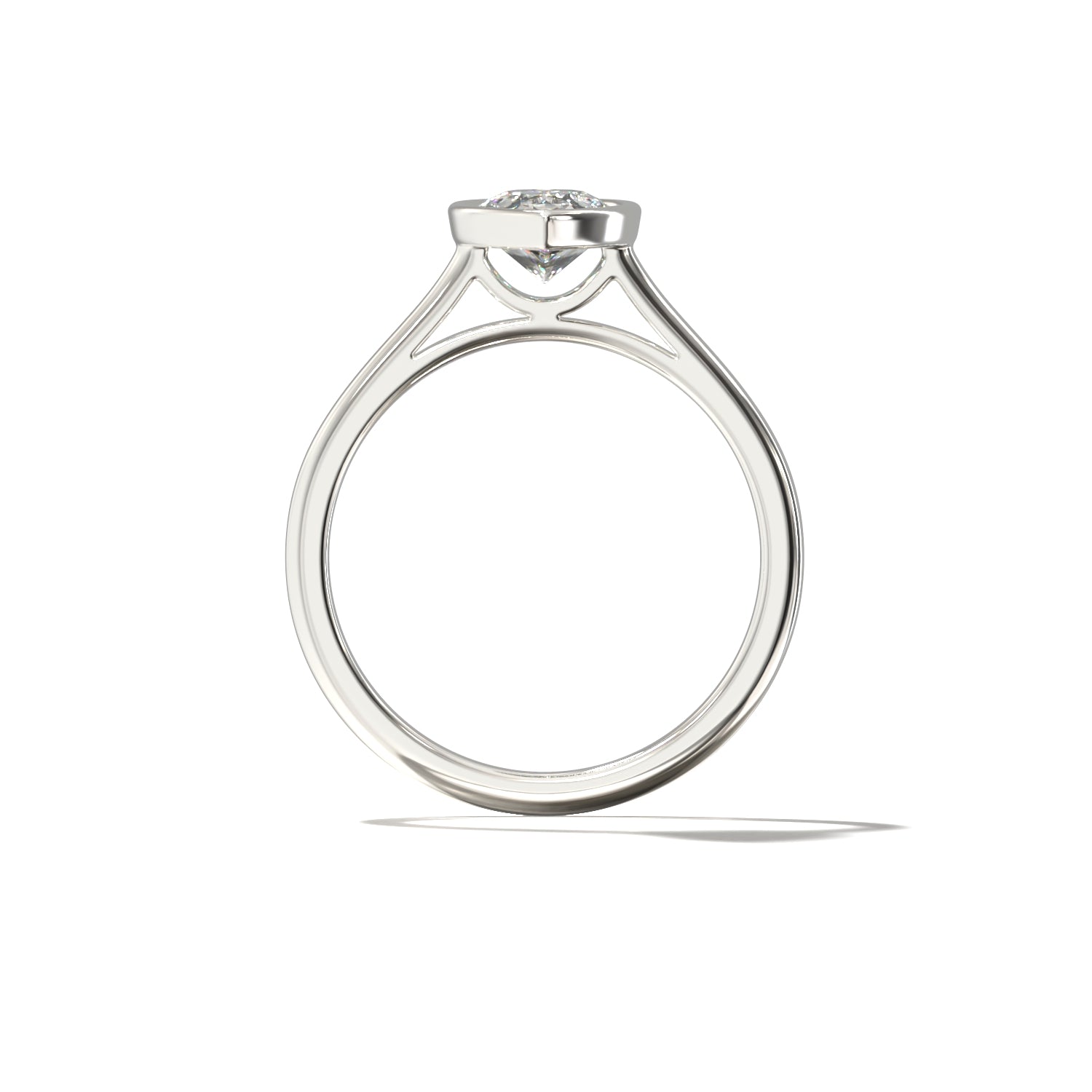 PEAR BEZEL SOLITAIRE