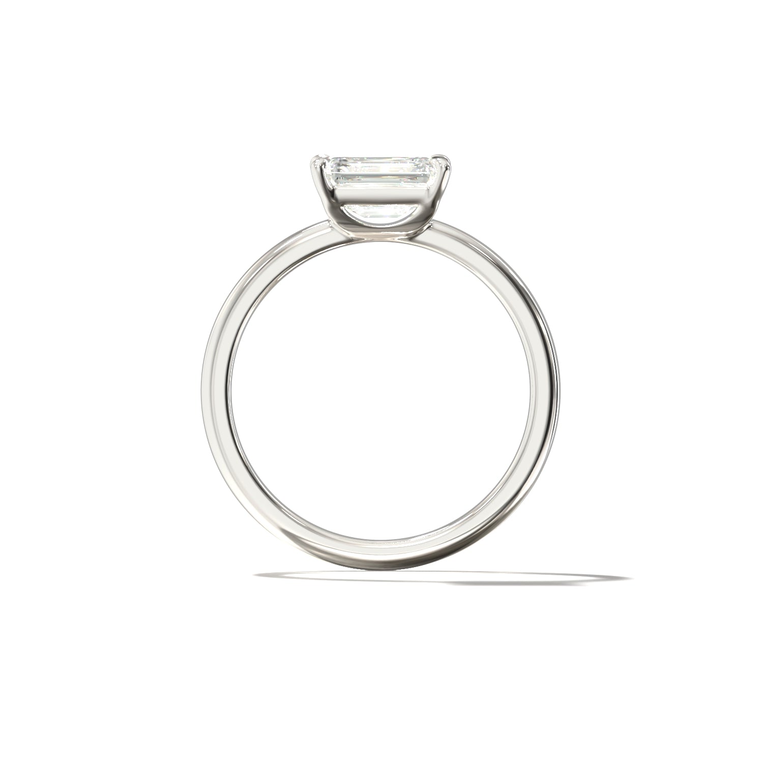 EMERALD EAST WEST SOLITAIRE