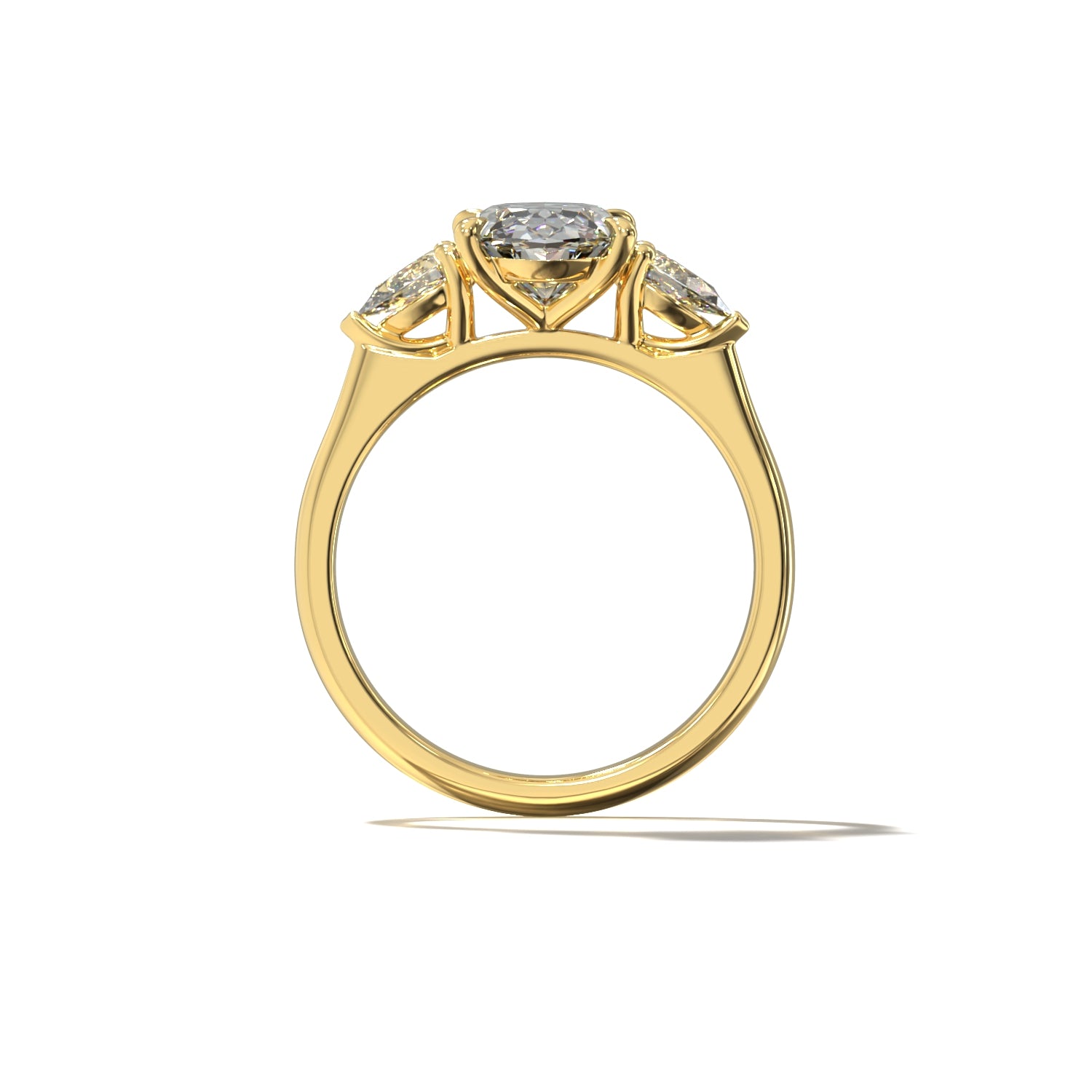 THREE STONE OVAL & PEARS