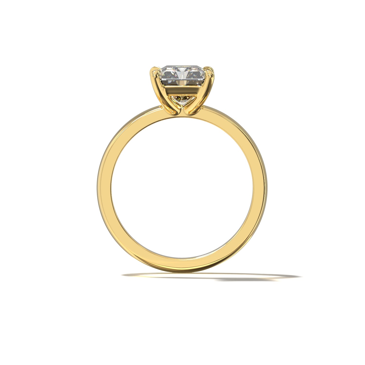 RADIANT CIGAR BAND SOLITAIRE