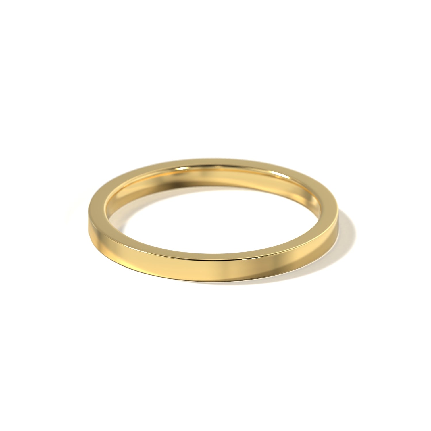 HER CONTEMPORARY WEDDING BAND - 2MM