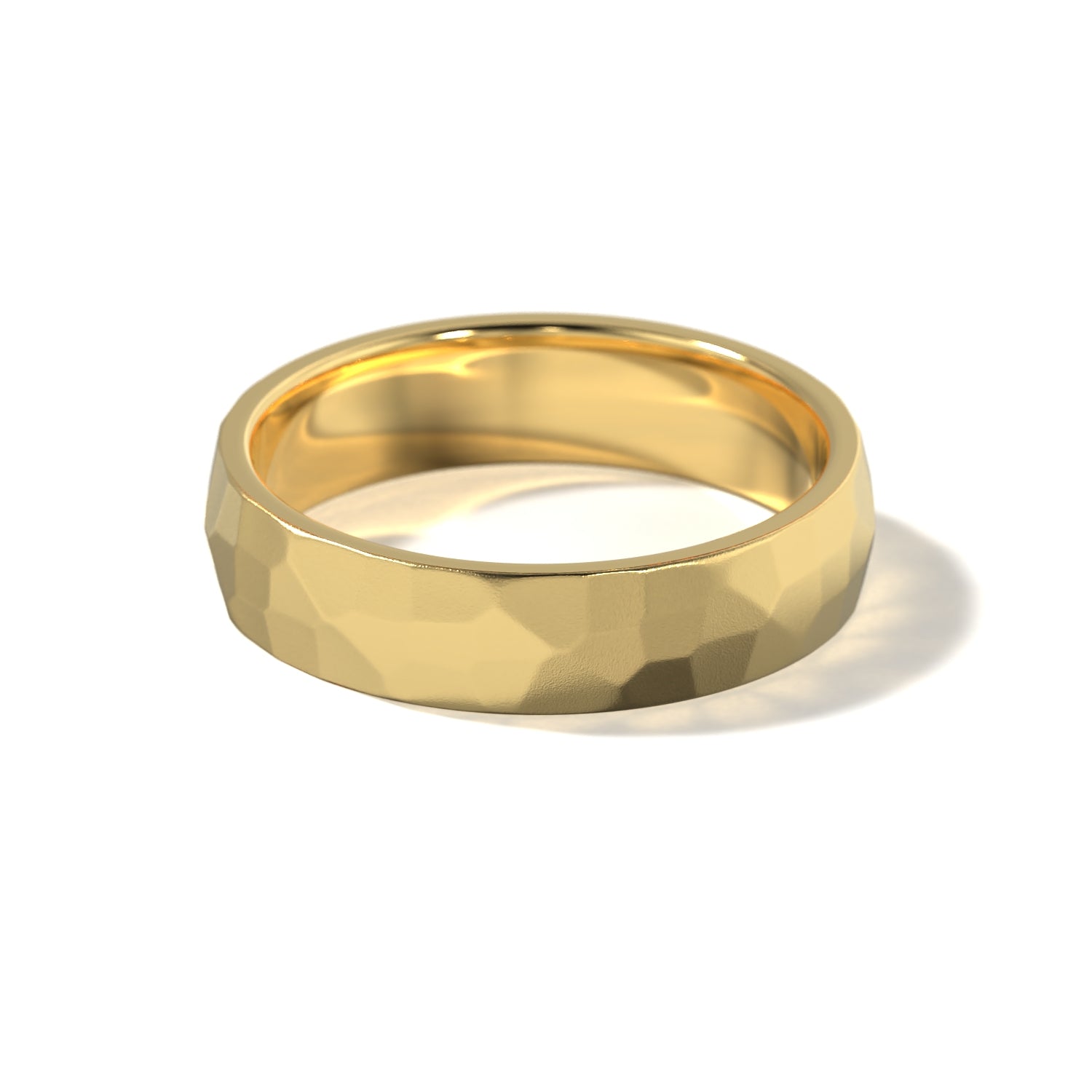 HIS HAMMERED WEDDING BAND