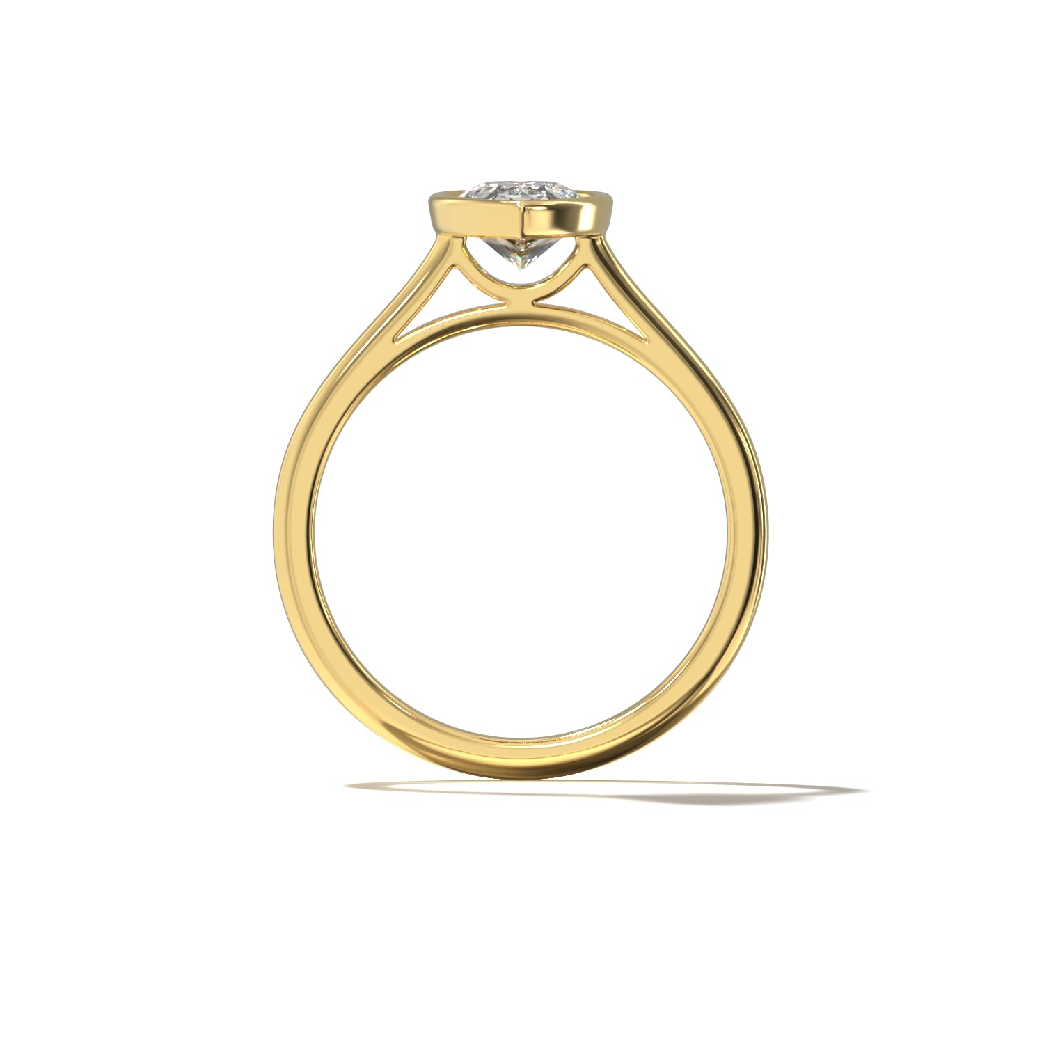 PEAR BEZEL SOLITAIRE