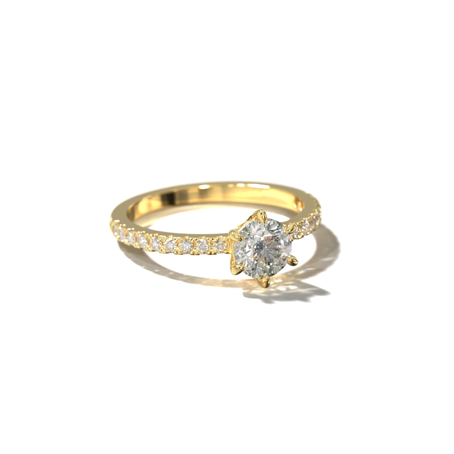 The Timeless Pavé | Forlovelsesring med lab grown diamanter | Skarv