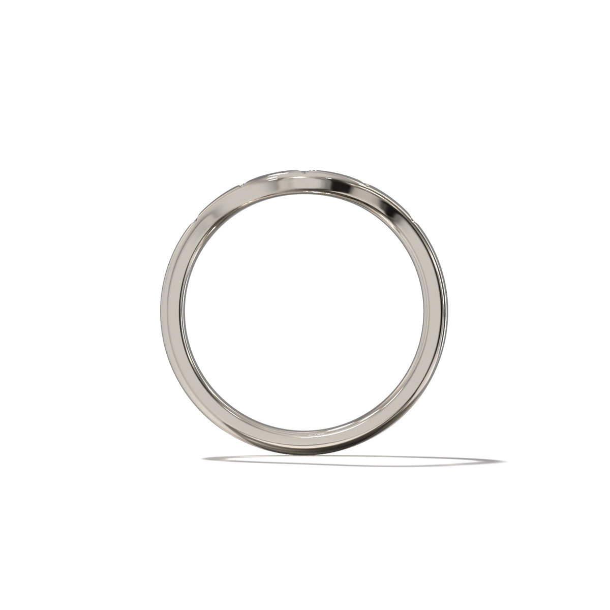 HER STAR SET CONTOUR WEDDING BAND