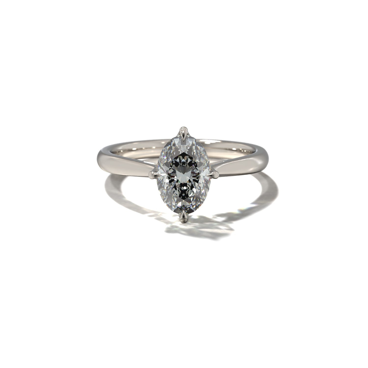 OVAL TULIP CATHEDRAL NORTH SOUTH SOLITAIRE